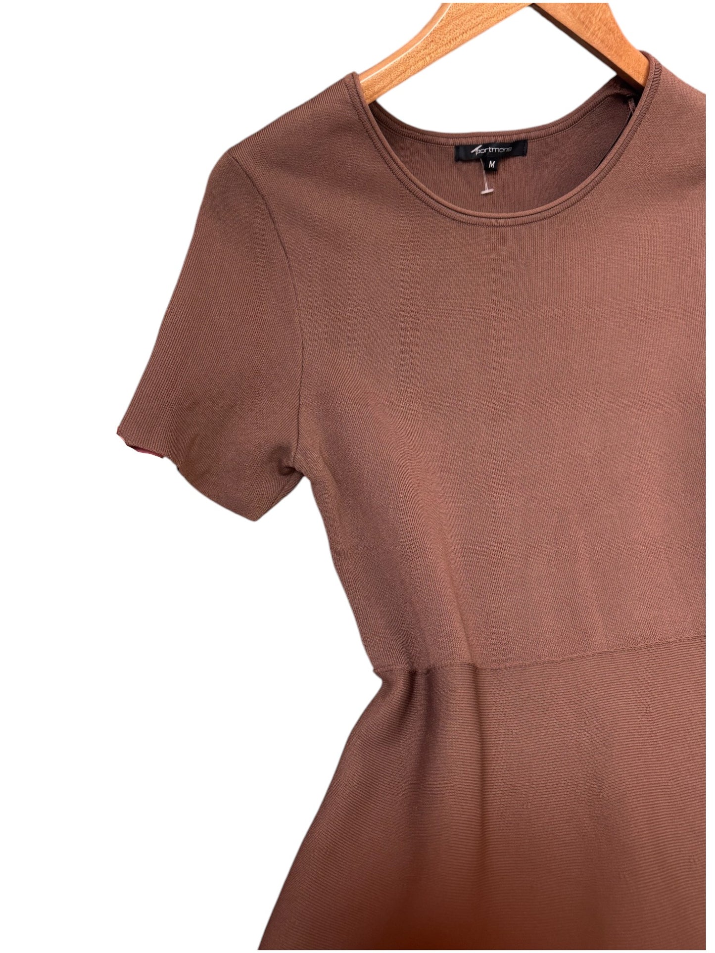Crew Neck A-line Midi Dress