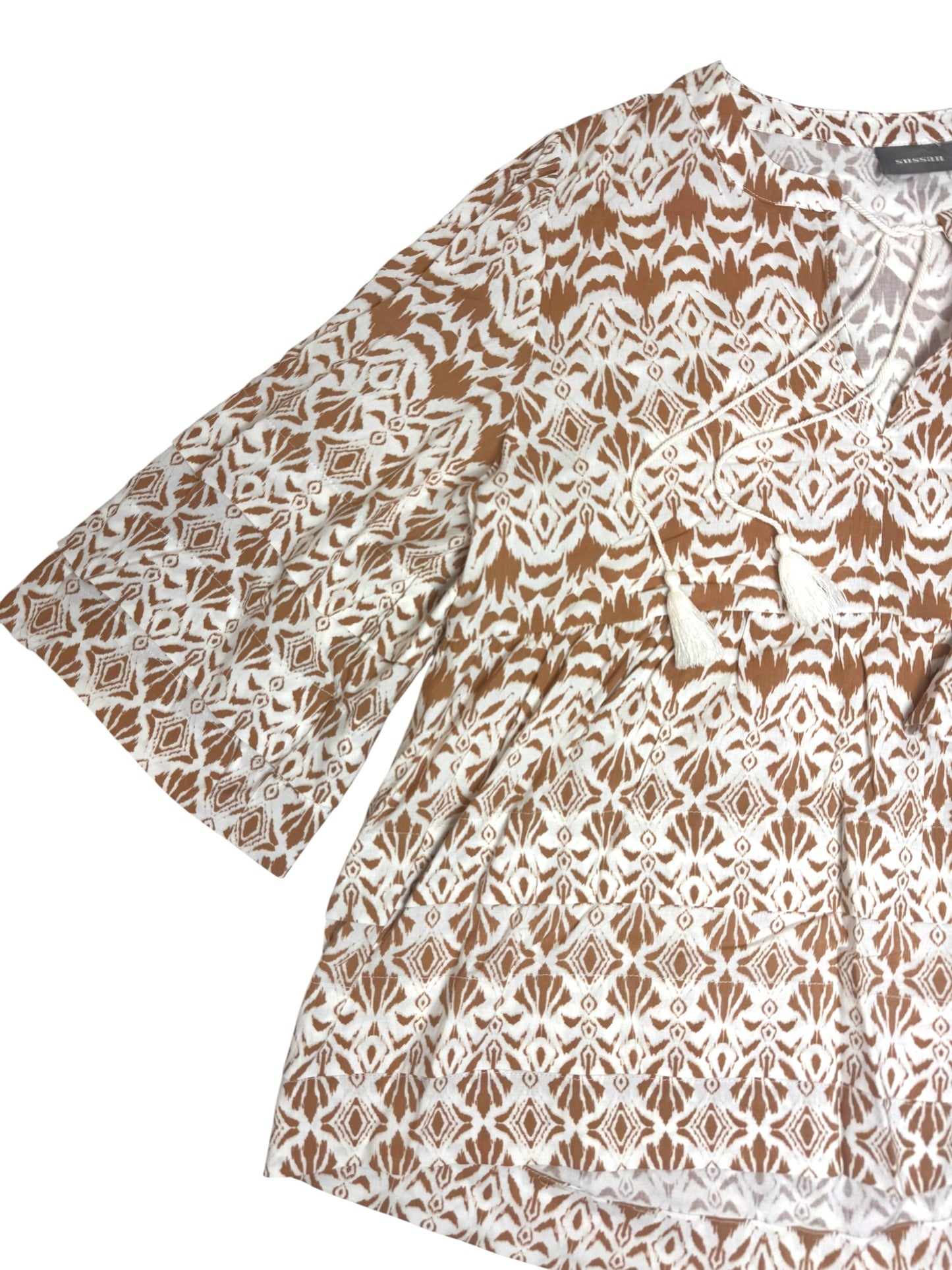 Sussan Boho Print Long Sleeve Relaxed Top