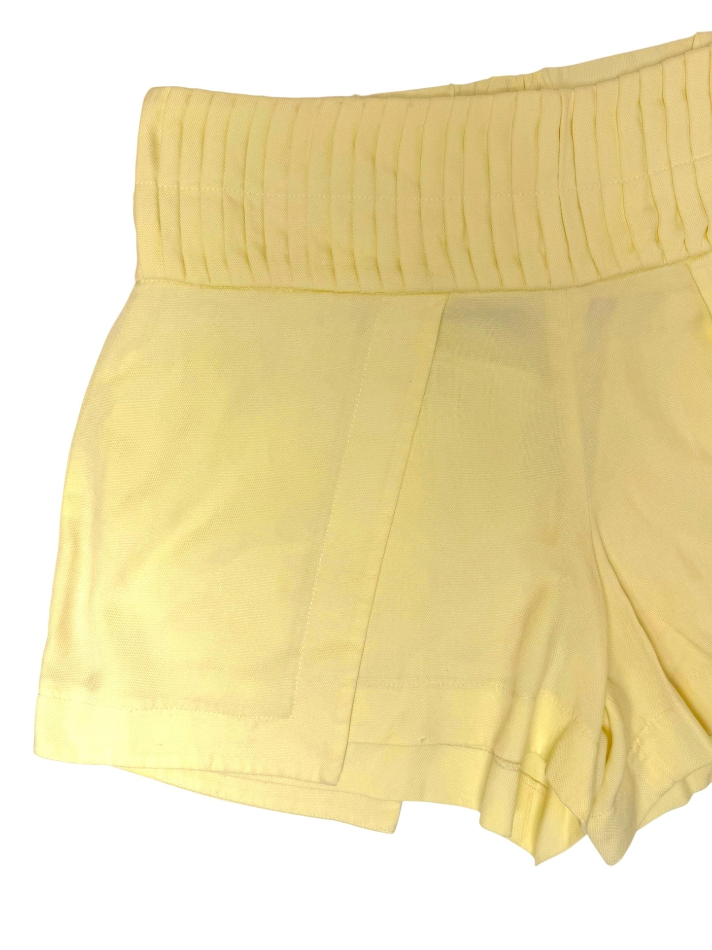 Butter Yellow Relaxed Linen Shorts