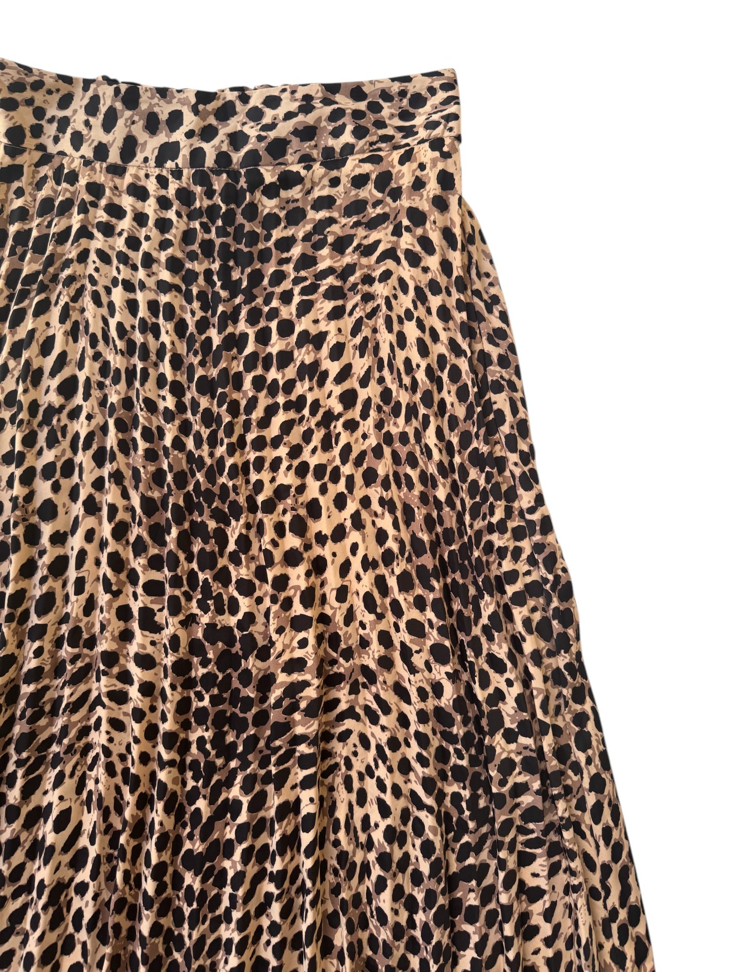 Pimkie Pleated Animal Print Midi Skirt – Effortless Chic