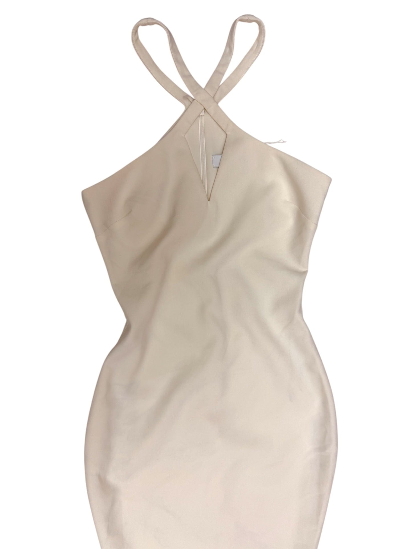 LIKELY White Halter Bodicon Party Dress – Classy Occasion wear