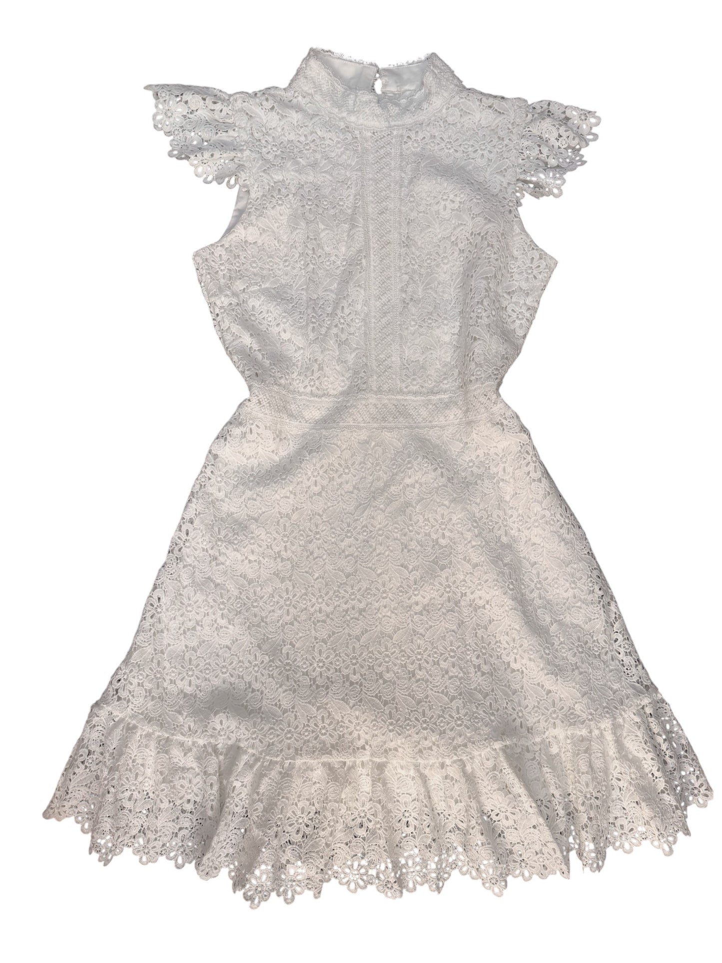Embroidered White Cocktail Dress | Elegant Graduation or Party Dress