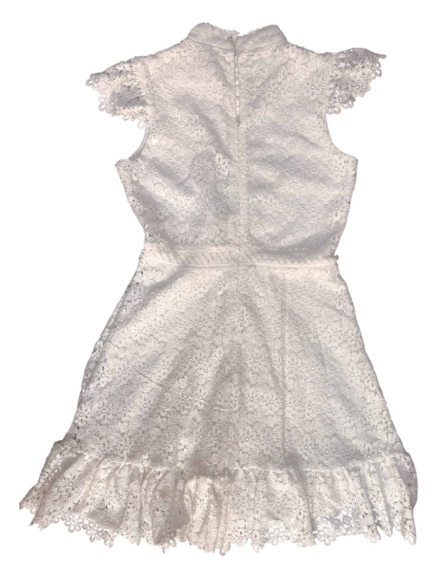 Embroidered White Cocktail Dress | Elegant Graduation or Party Dress