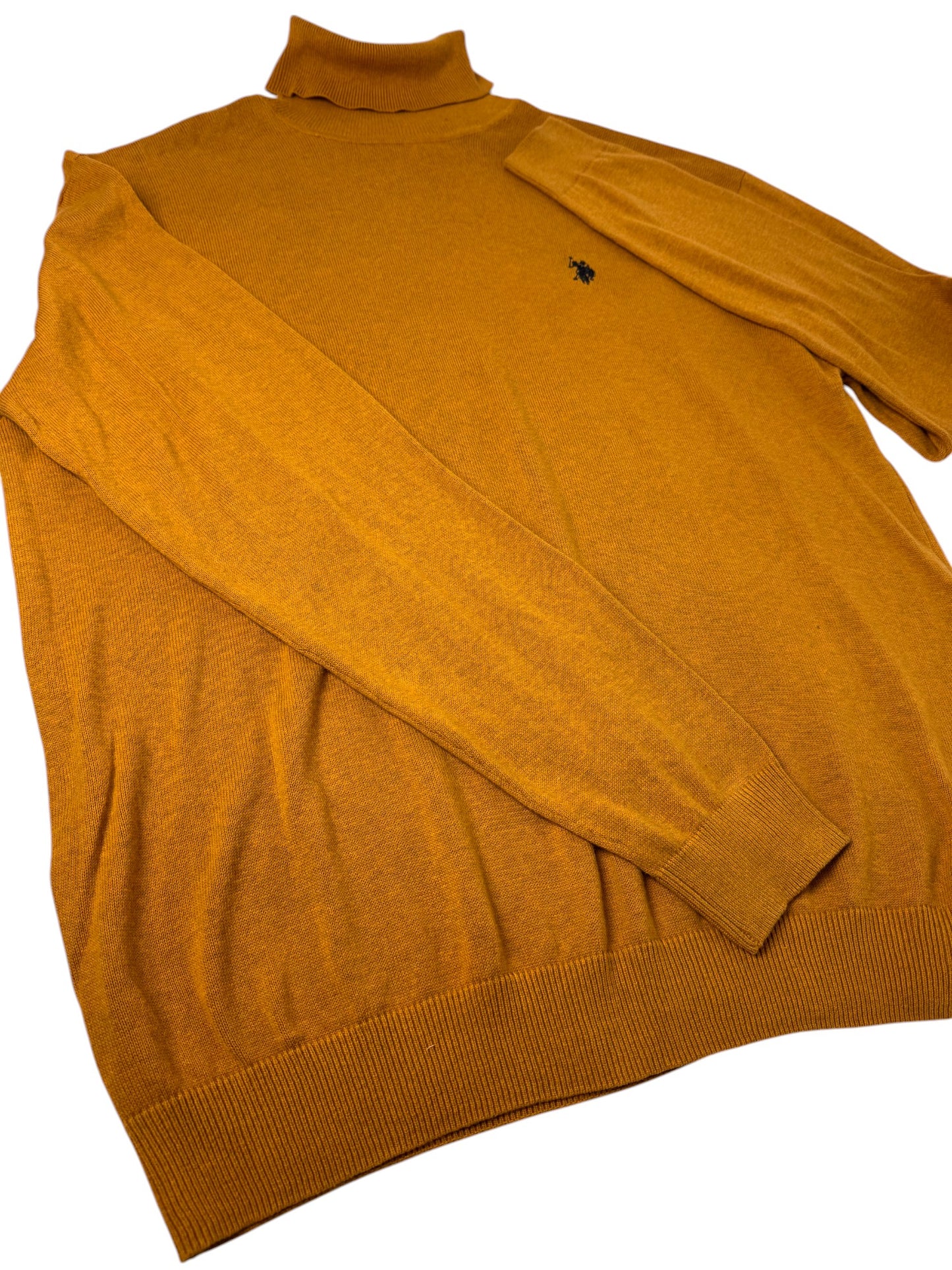 Vintage US Polo Assn. Mustard Turtleneck Sweater