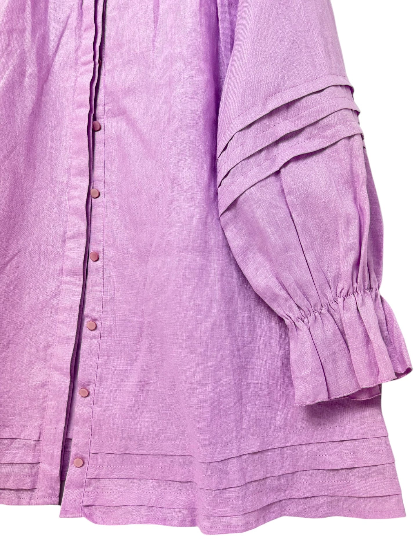 100% Linen Button Through Oversized Dress