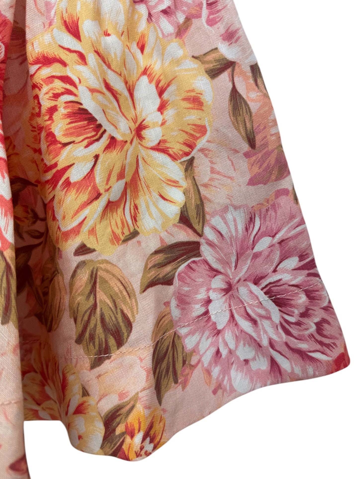 Portmans Floral Print Pink Flounce Skirt