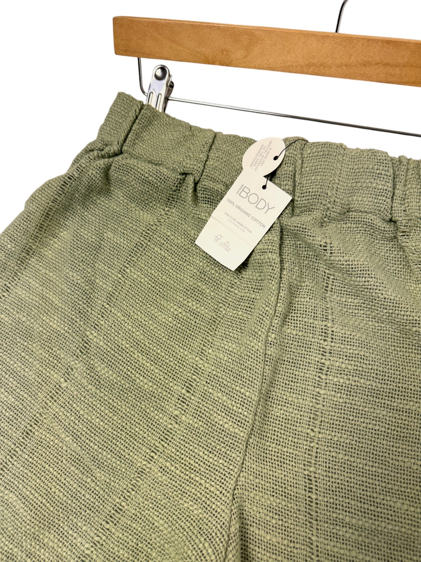 Cotton On Organic Cotton Linen Woven Beach Pants