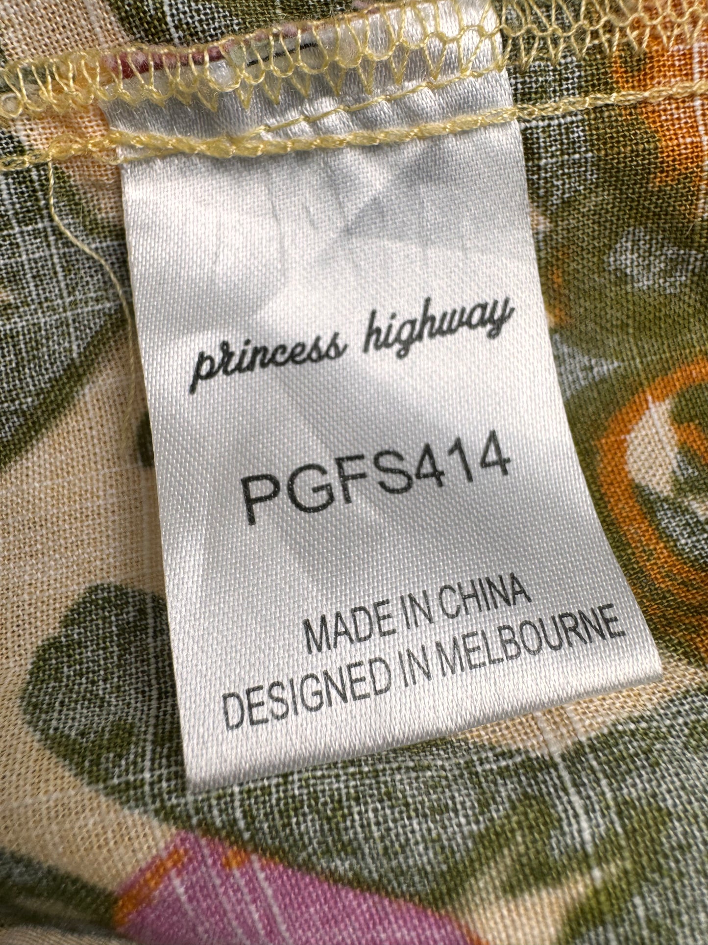 Princess Highway 100% Linen Floral Boxy T-Shirt