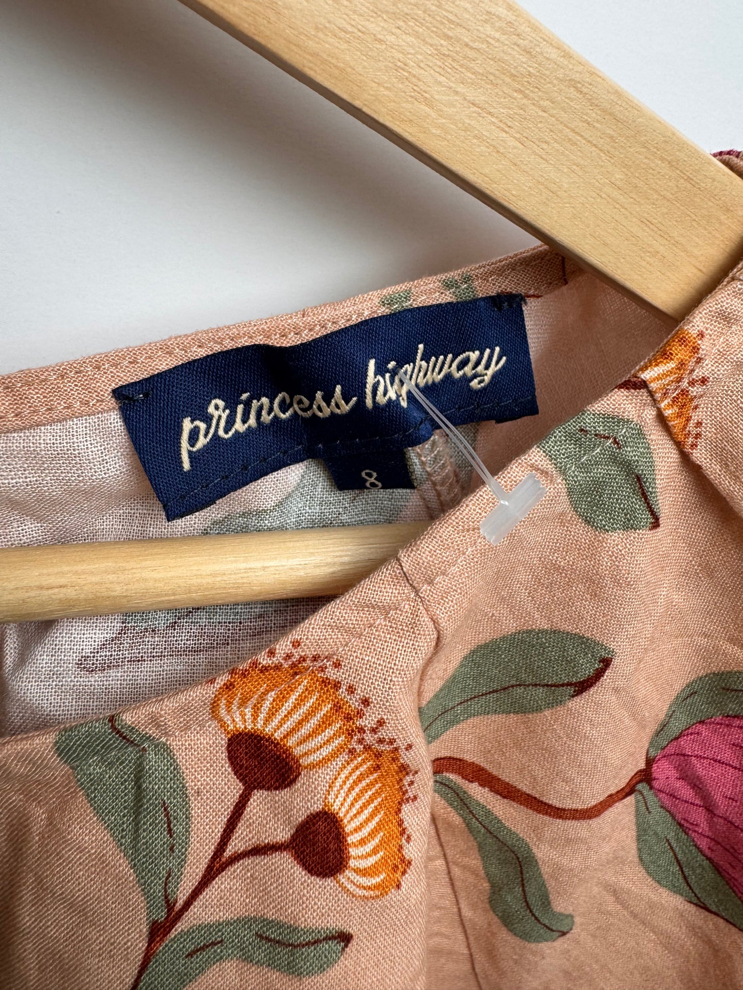 Princess Highway Linen Floral Boxy Top