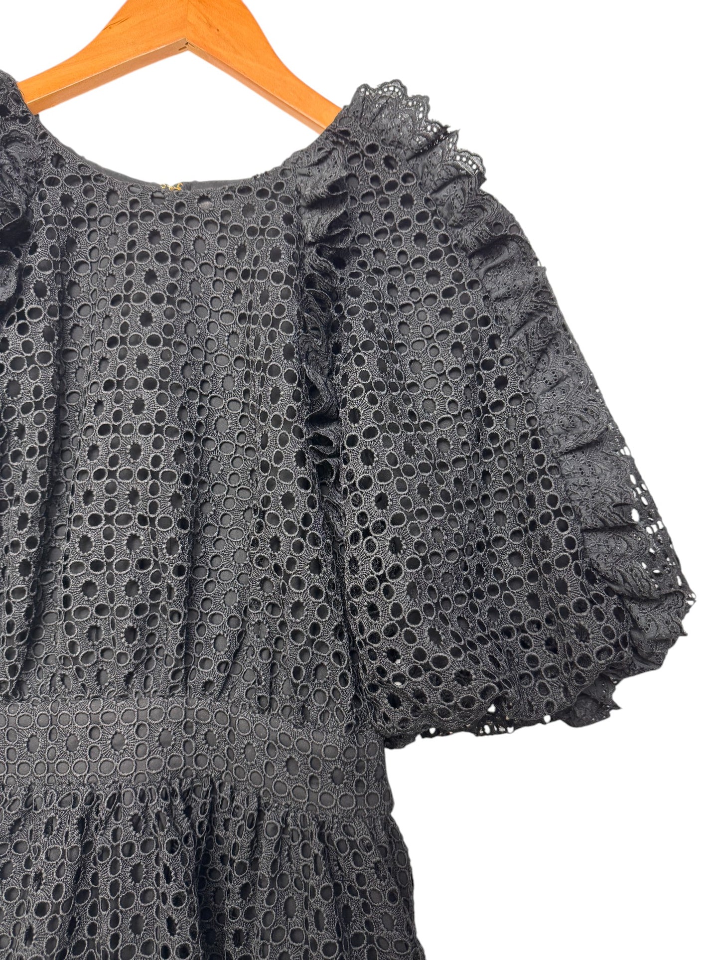 Aveline Broderie Black Mini Dress in Lace by AJE – Timeless Elegance