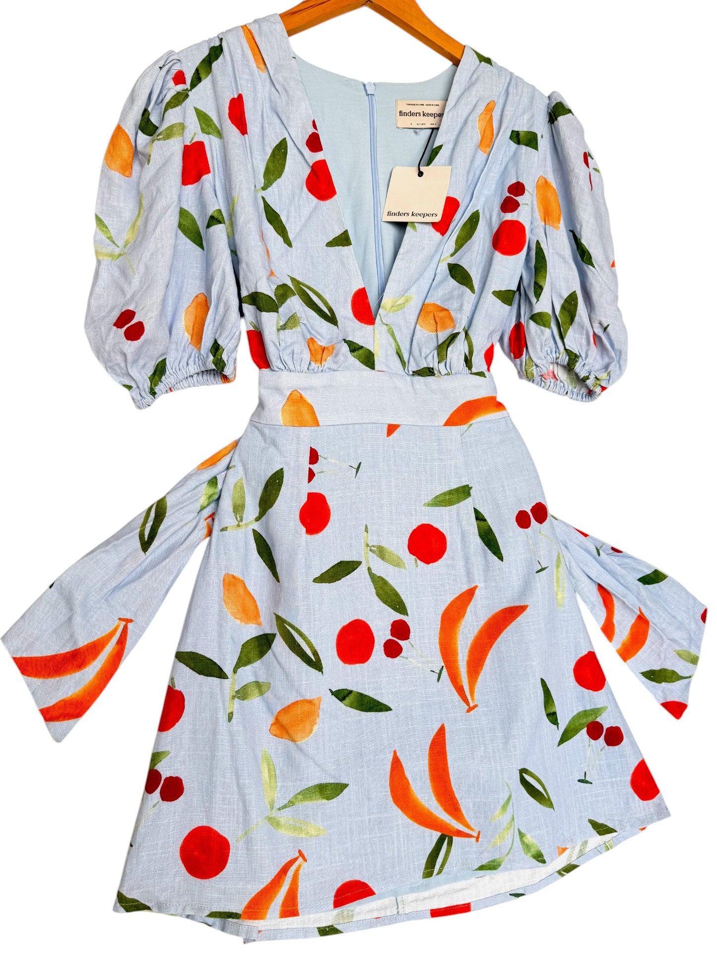 Finders Keepers Calypso Short Sleeve Summer Mini Dress - Floral