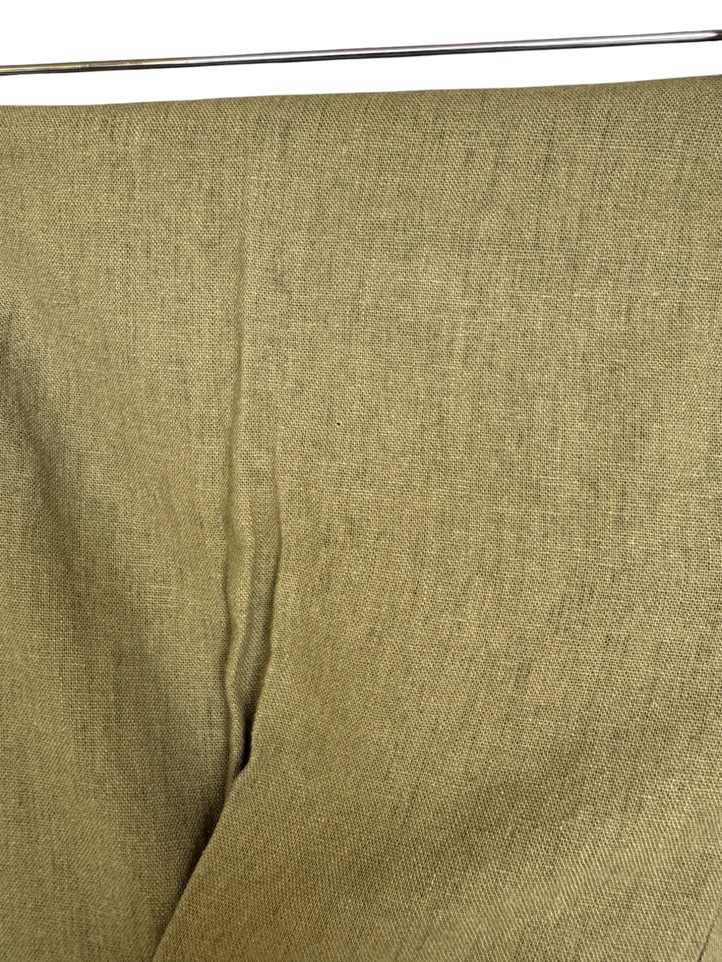 Anko Linen Blend Moss Green Wide-Leg Cropped Pants – Breezy, Stylish & Effortlessly Versatile