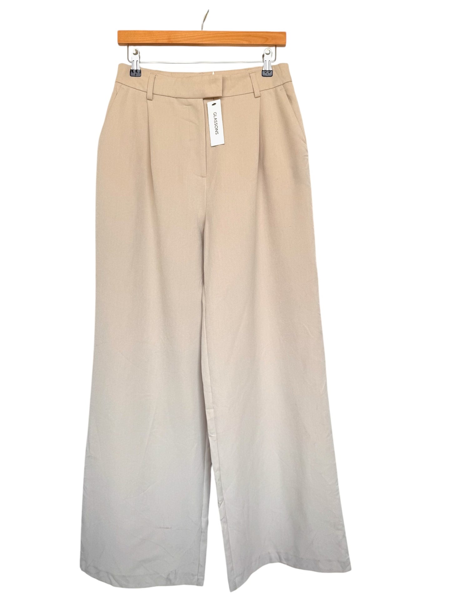 Glassons Wide Leg Trousers in Natural Beige – New with Tags