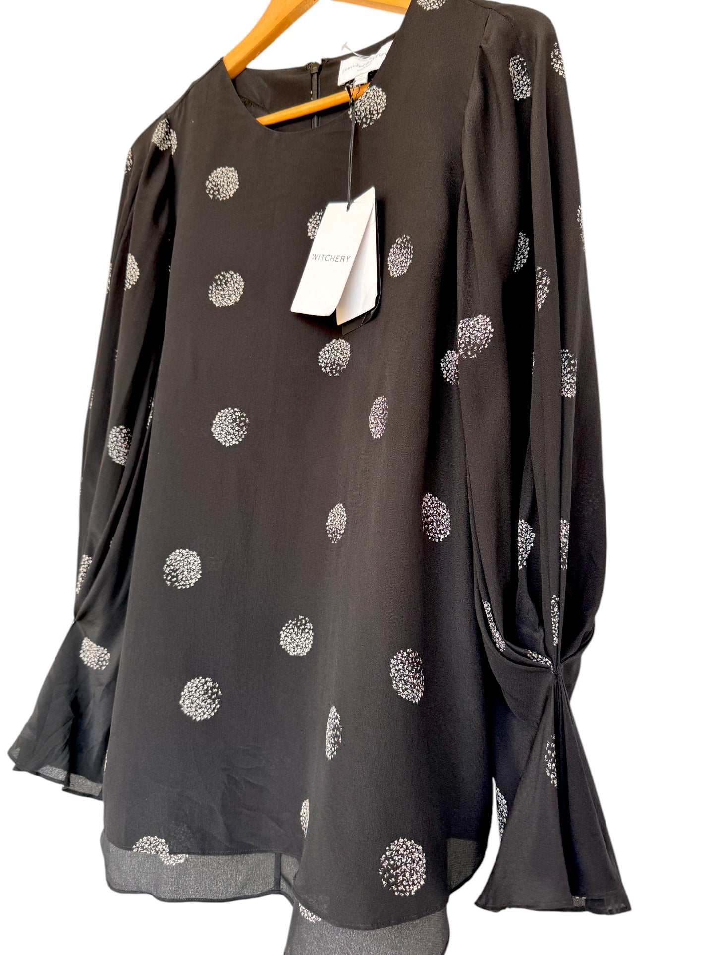 Wltchery Limited Edition 100% Silk Dandelion Print Blouse
