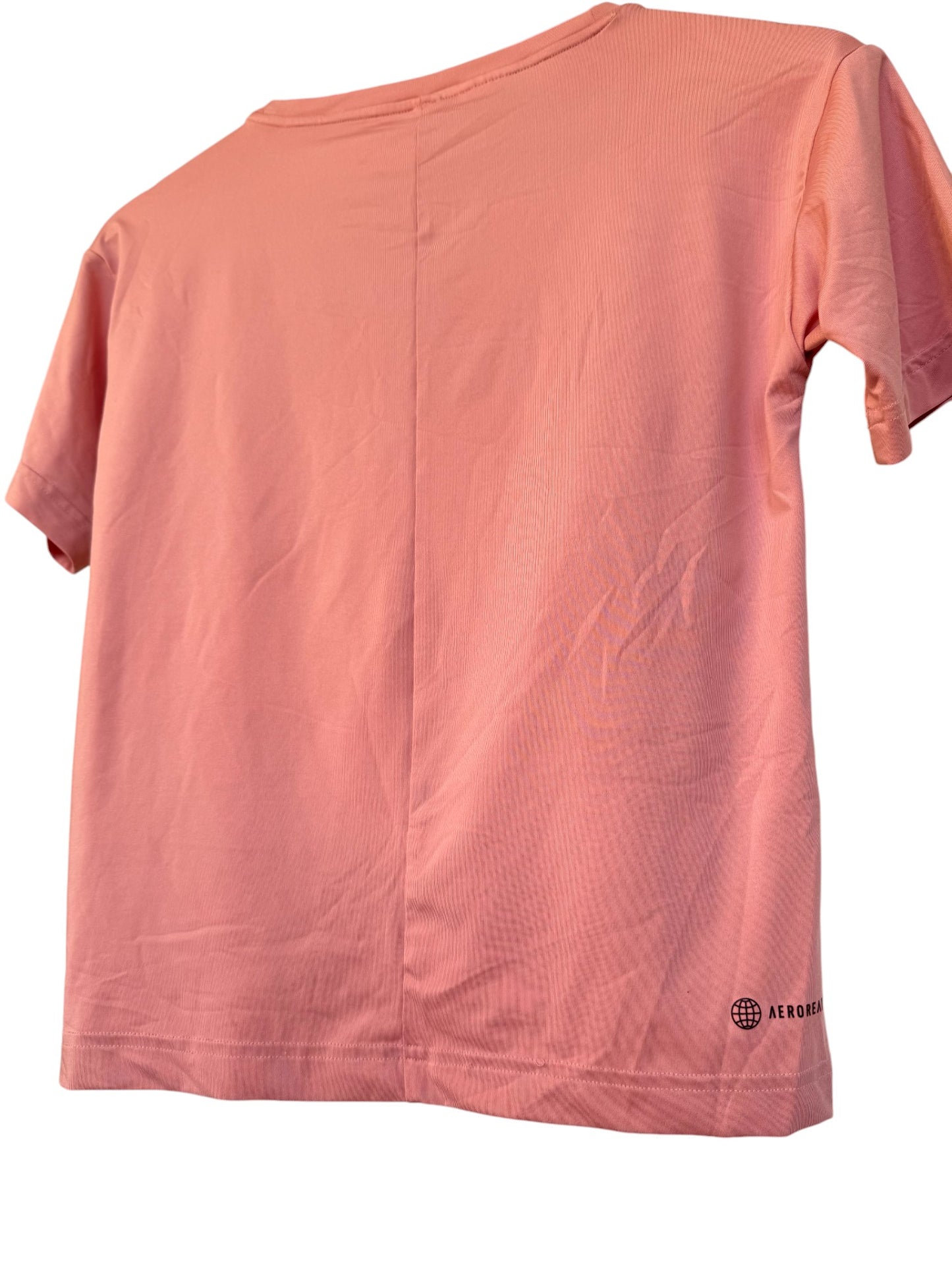 Adidas Pink Aero Dance Tee with Front Knot