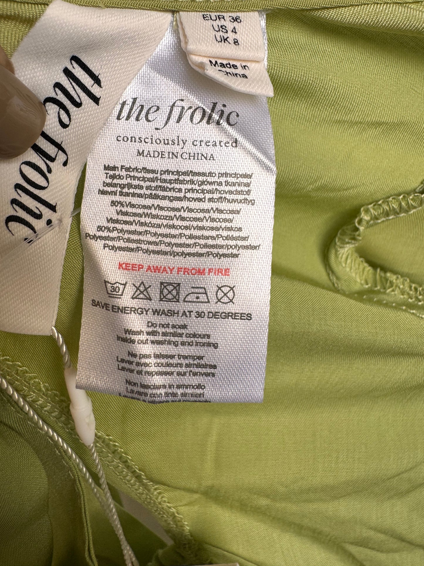 The Frolic Light Green Midi Dress – Elegant & Feminine