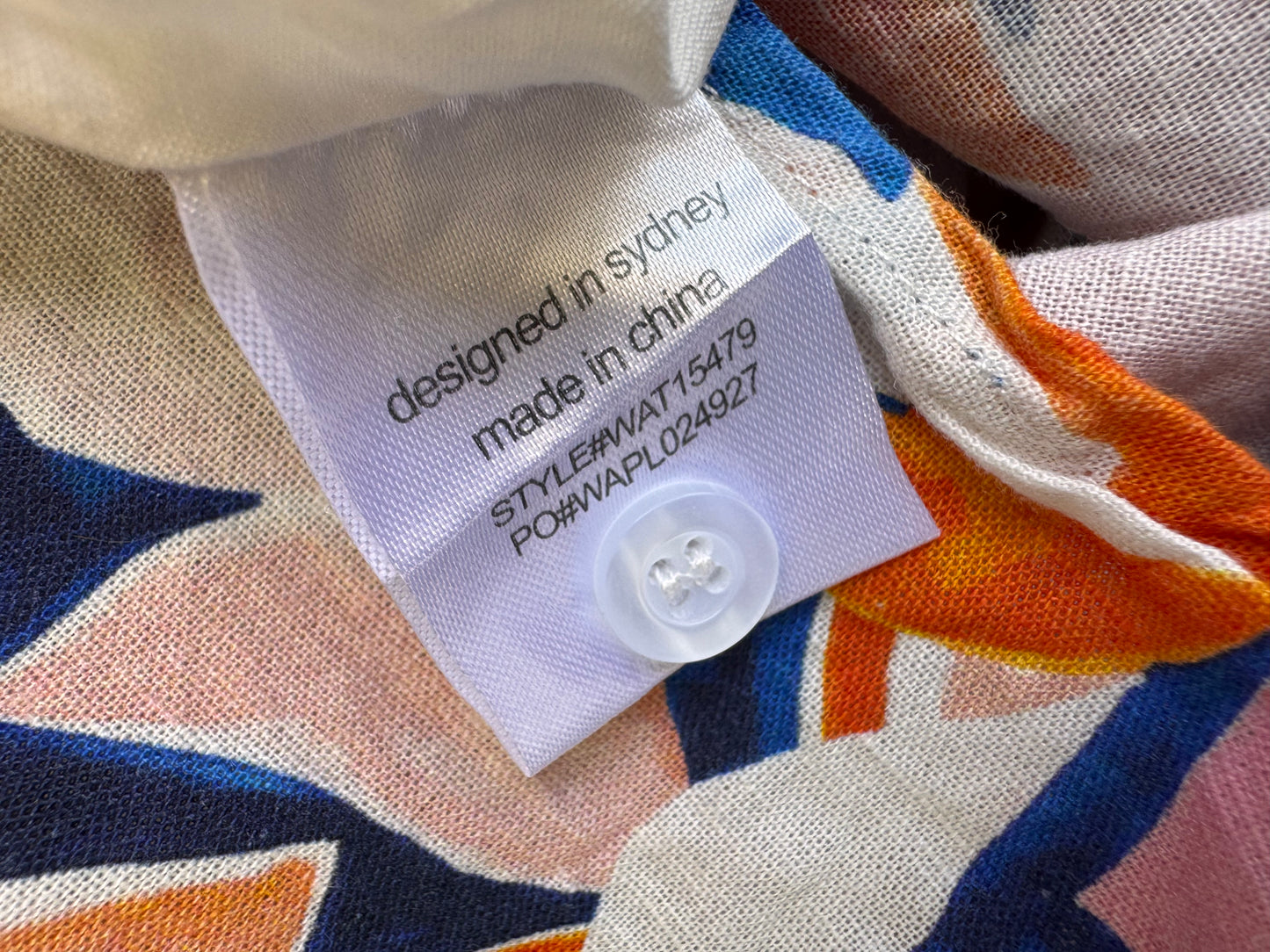 Atmos&Here Blue Floral Bow Back Mini Dress