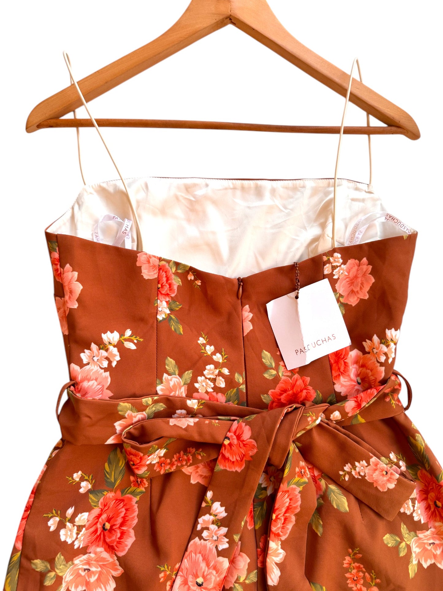 Pasduchas Cinnamon Floral Mini Dress