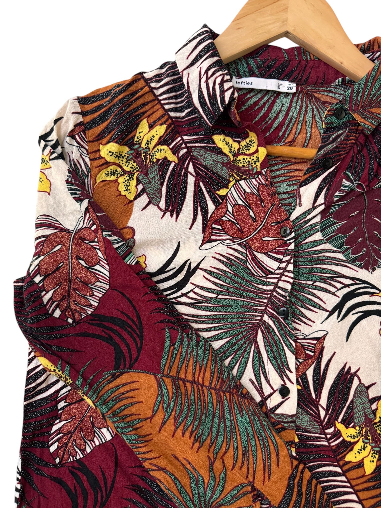 Vintage Inspired Tropical Print Shirt