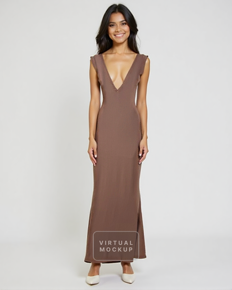 Sleeveless Knit Maxi Dress