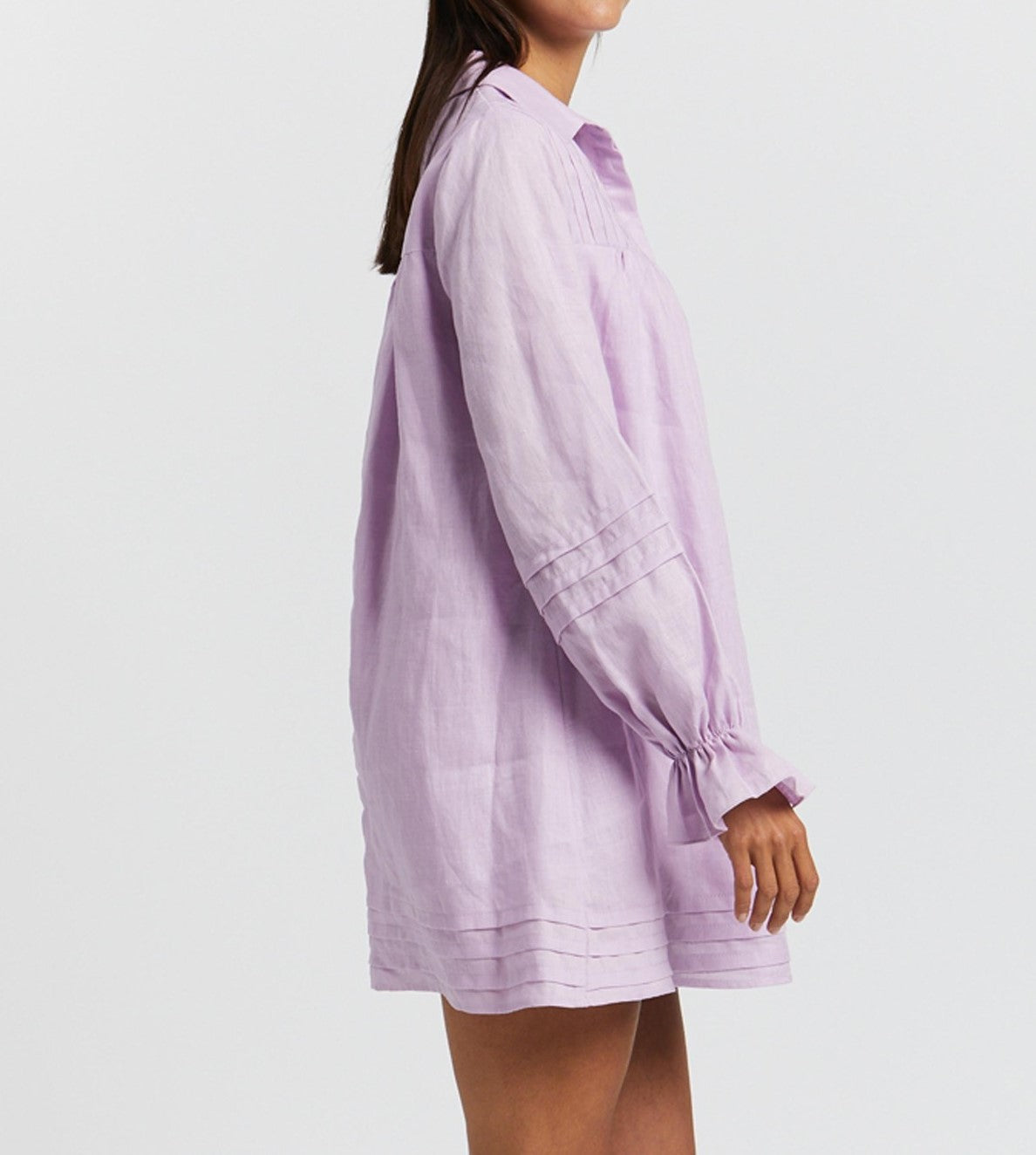 100% Linen Button Through Oversized Dress