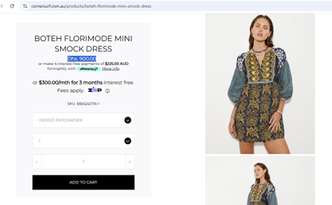 Boteh Florimonde Smock Dress – Timeless Boho Elegance