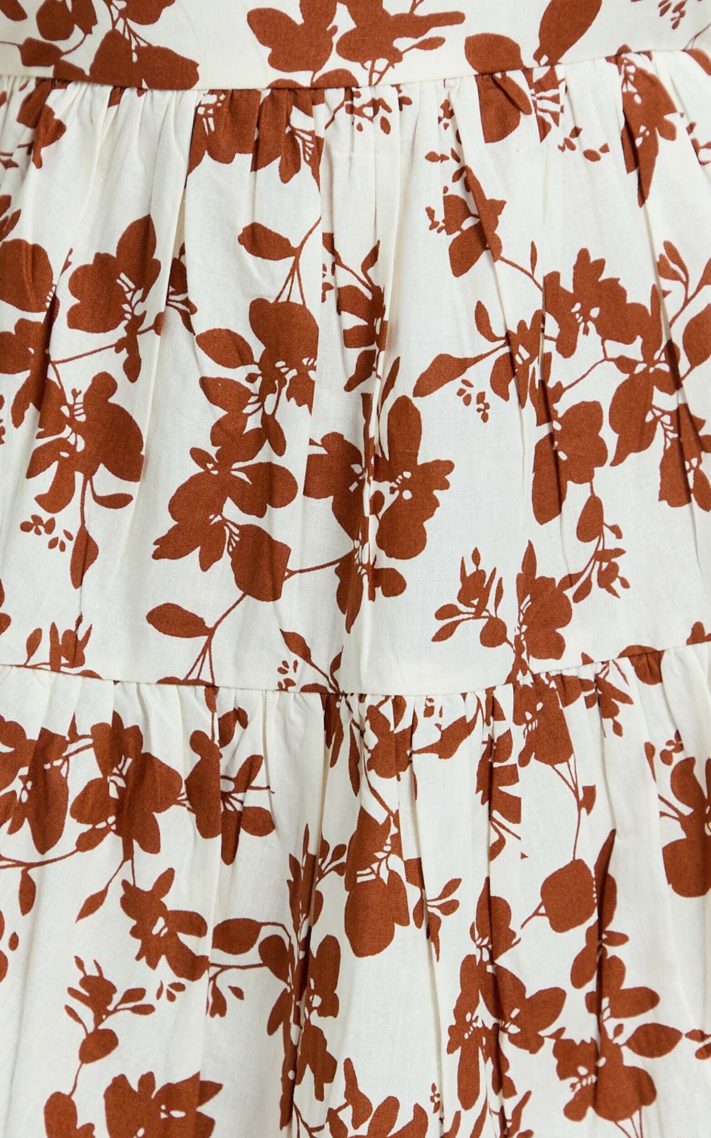 Showpo Layered Floral Maxi Skirt with High Slit