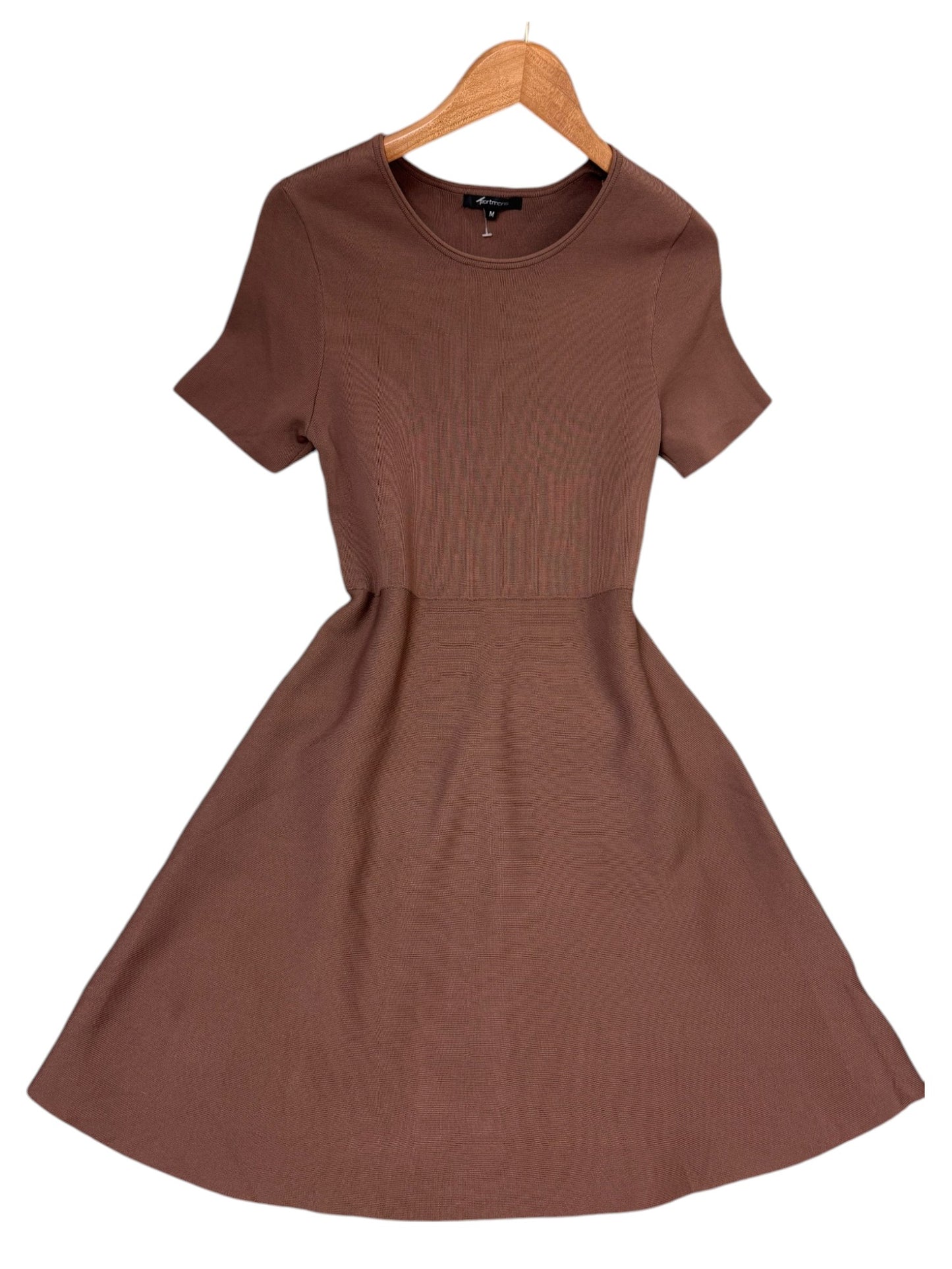Crew Neck A-line Midi Dress