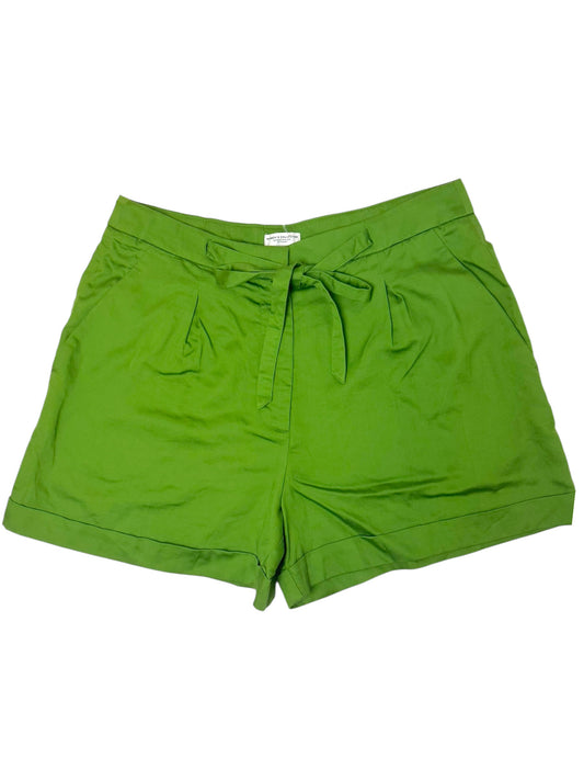 Tchibo Green Relaxed Shorts with Adjustable Waist Tie