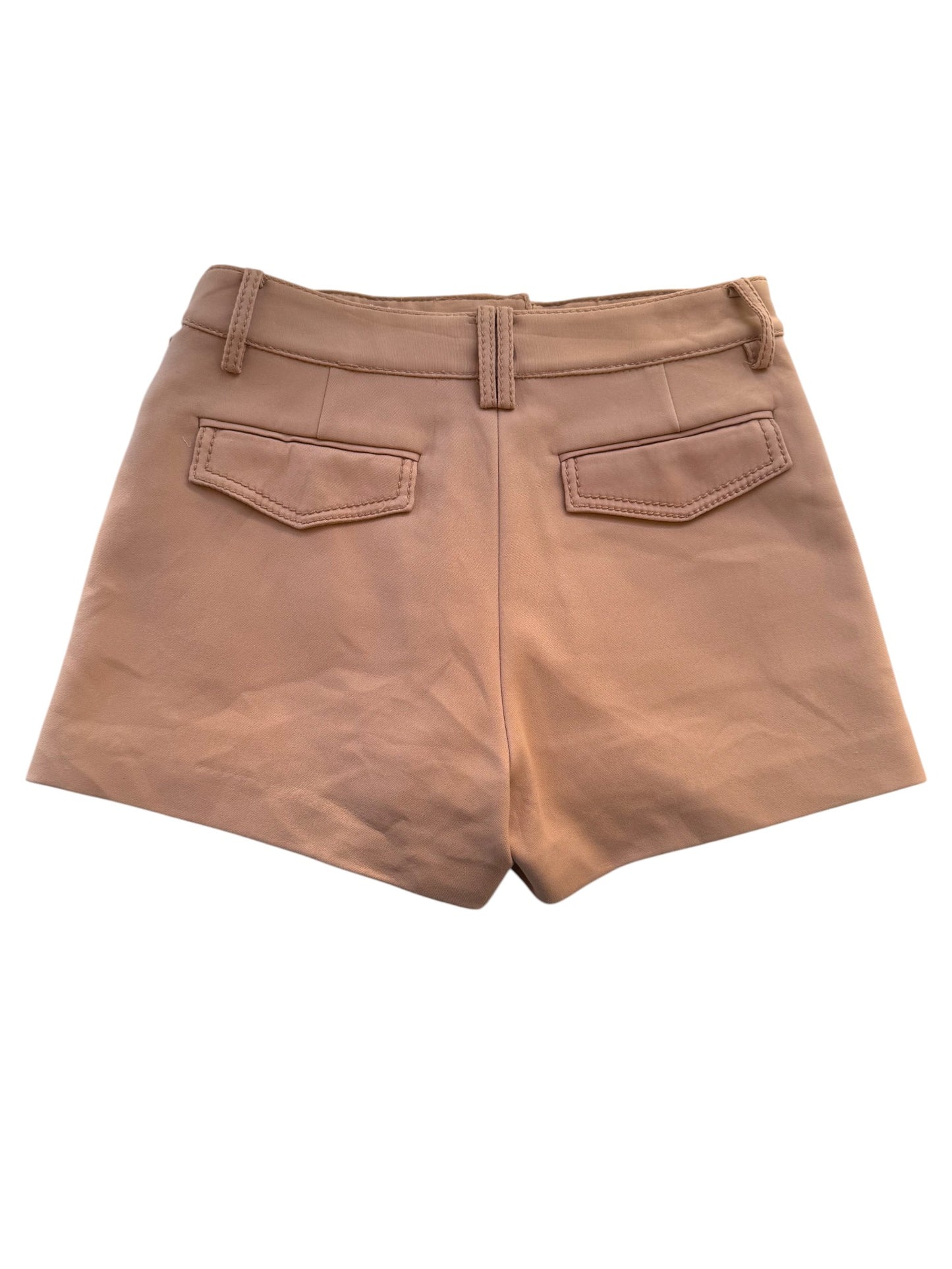 Dl0N LEE Tan Laced Release Pocket Shorts - Designer Statement Piece