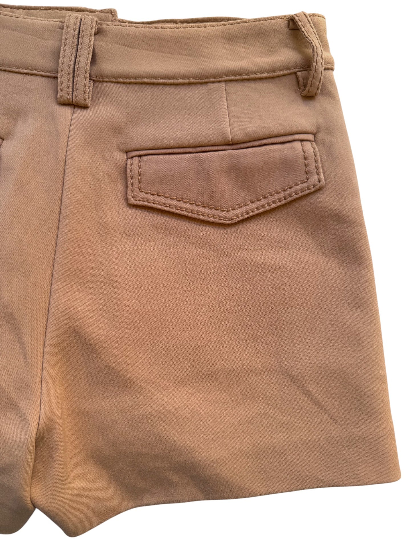 Dl0N LEE Tan Laced Release Pocket Shorts - Designer Statement Piece