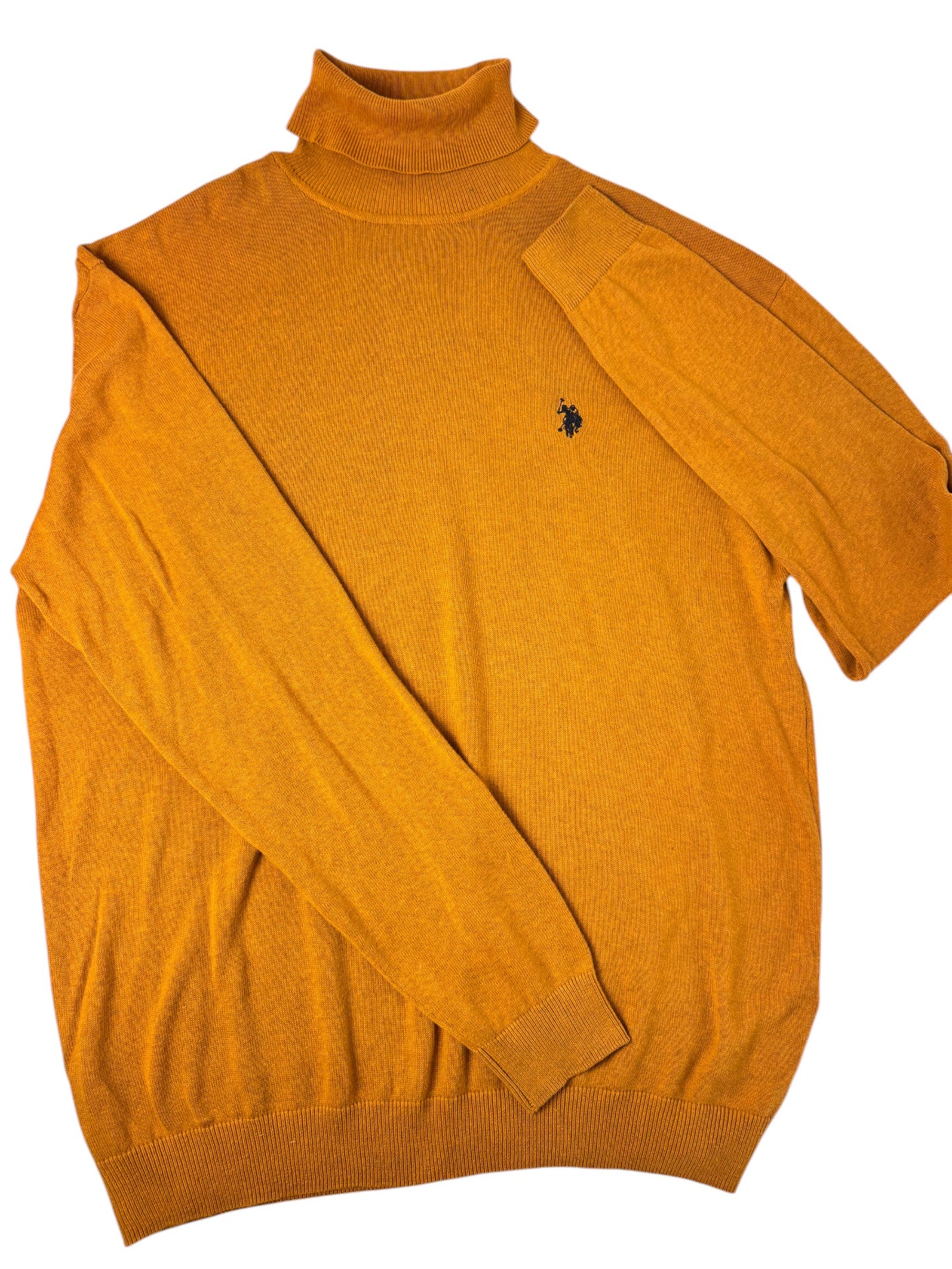 Vintage US Polo Assn.  Mustard Turtleneck Sweater
