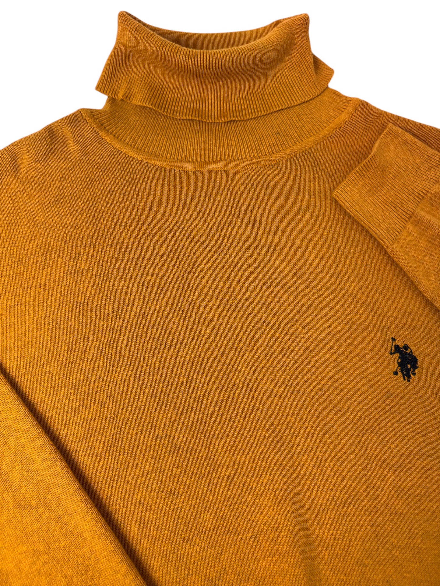 Vintage US Polo Assn.  Mustard Turtleneck Sweater