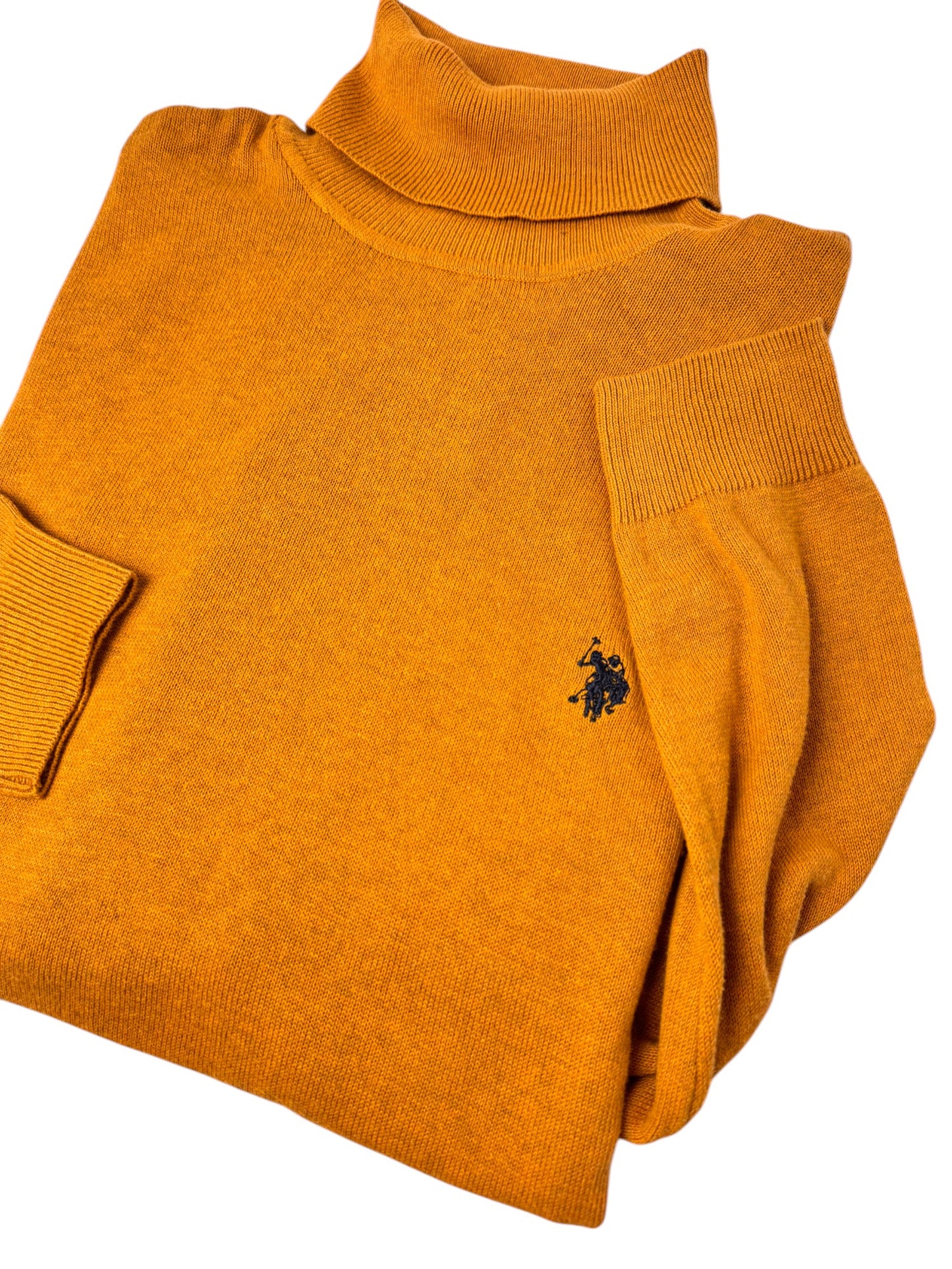 Vintage US Polo Assn.  Mustard Turtleneck Sweater