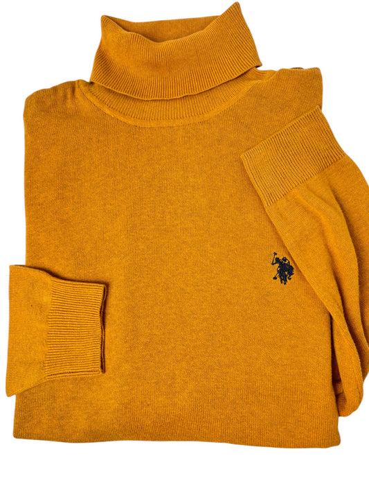 Vintage US Polo Assn.  Mustard Turtleneck Sweater