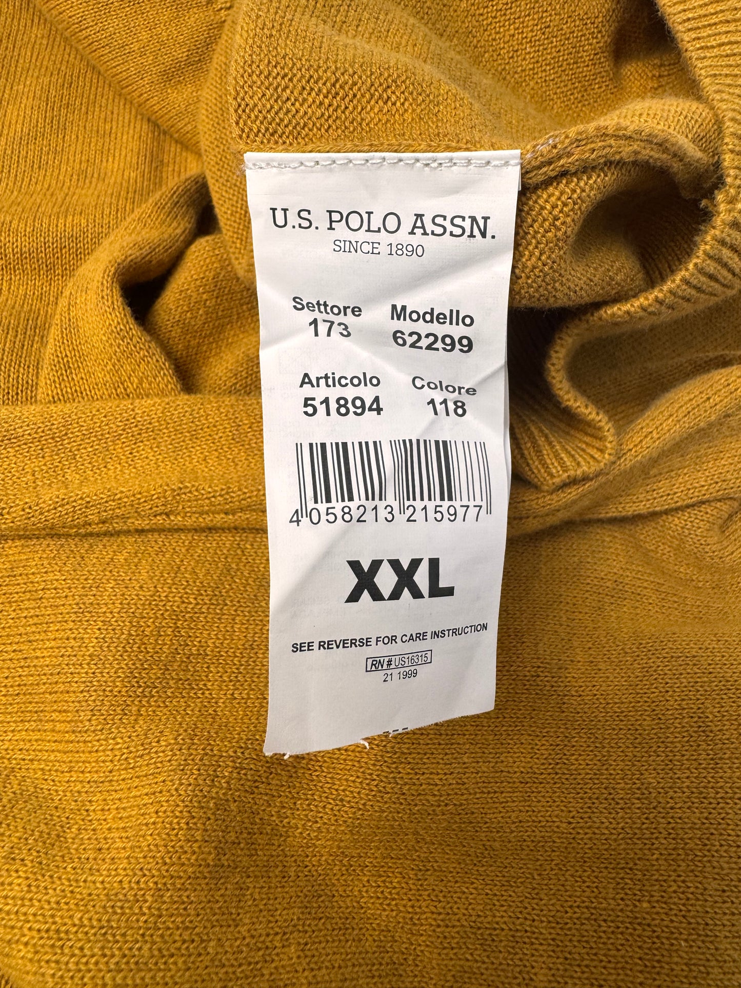 Vintage US Polo Assn.  Mustard Turtleneck Sweater