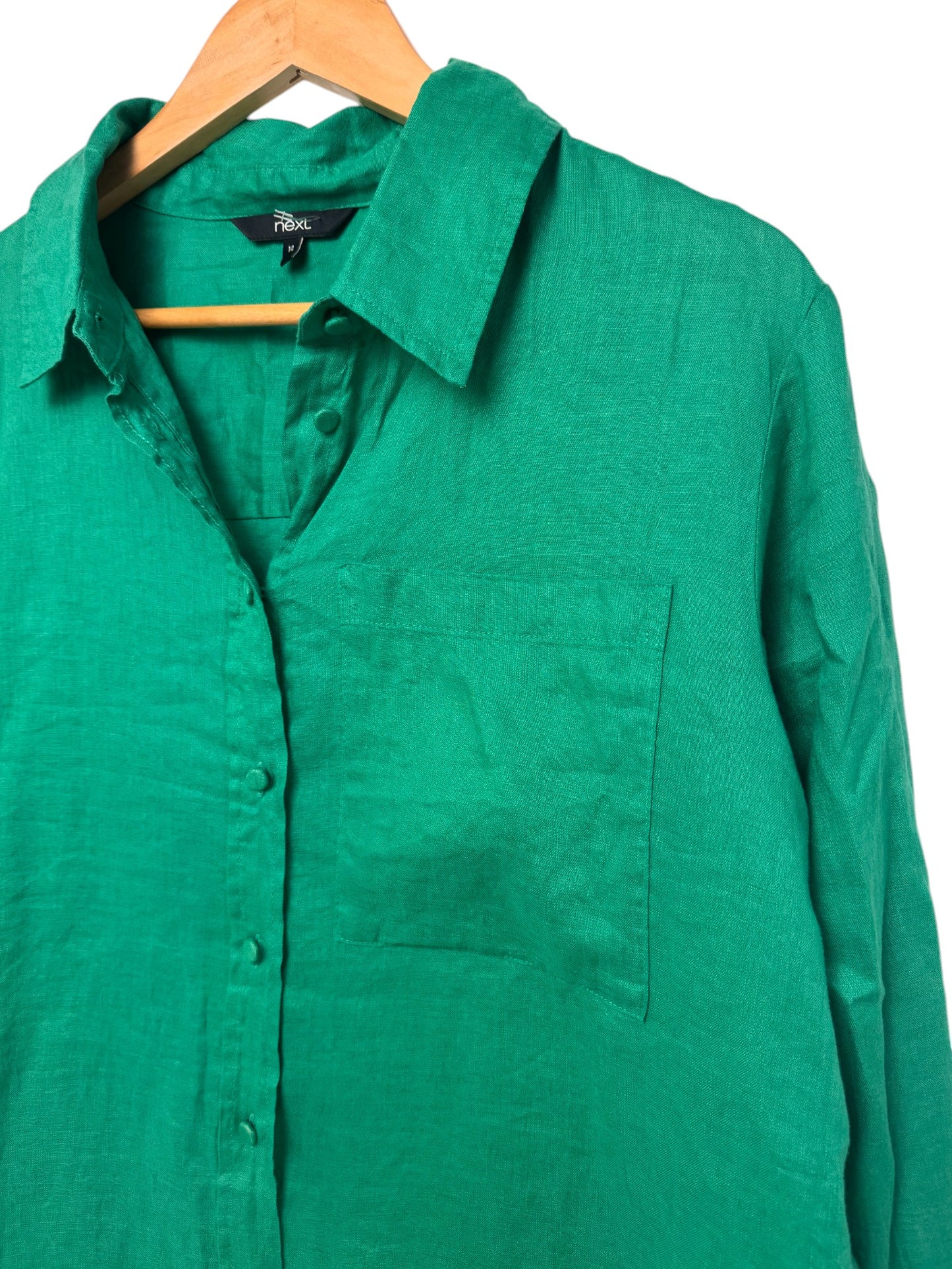100% Linen Long Sleeve Button-Down Shirt