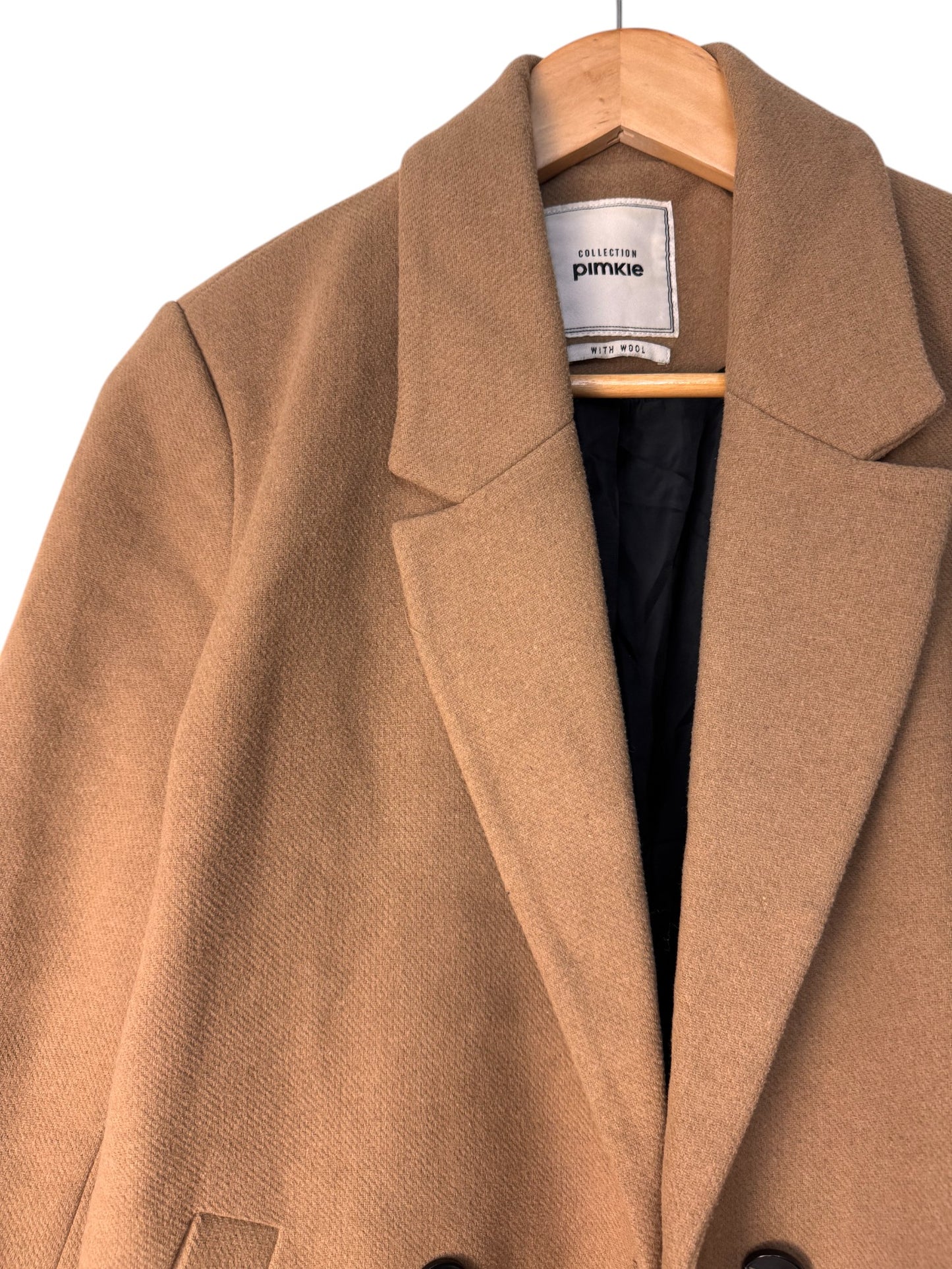 Pimkie Wool-Blend Camel Trench Coat