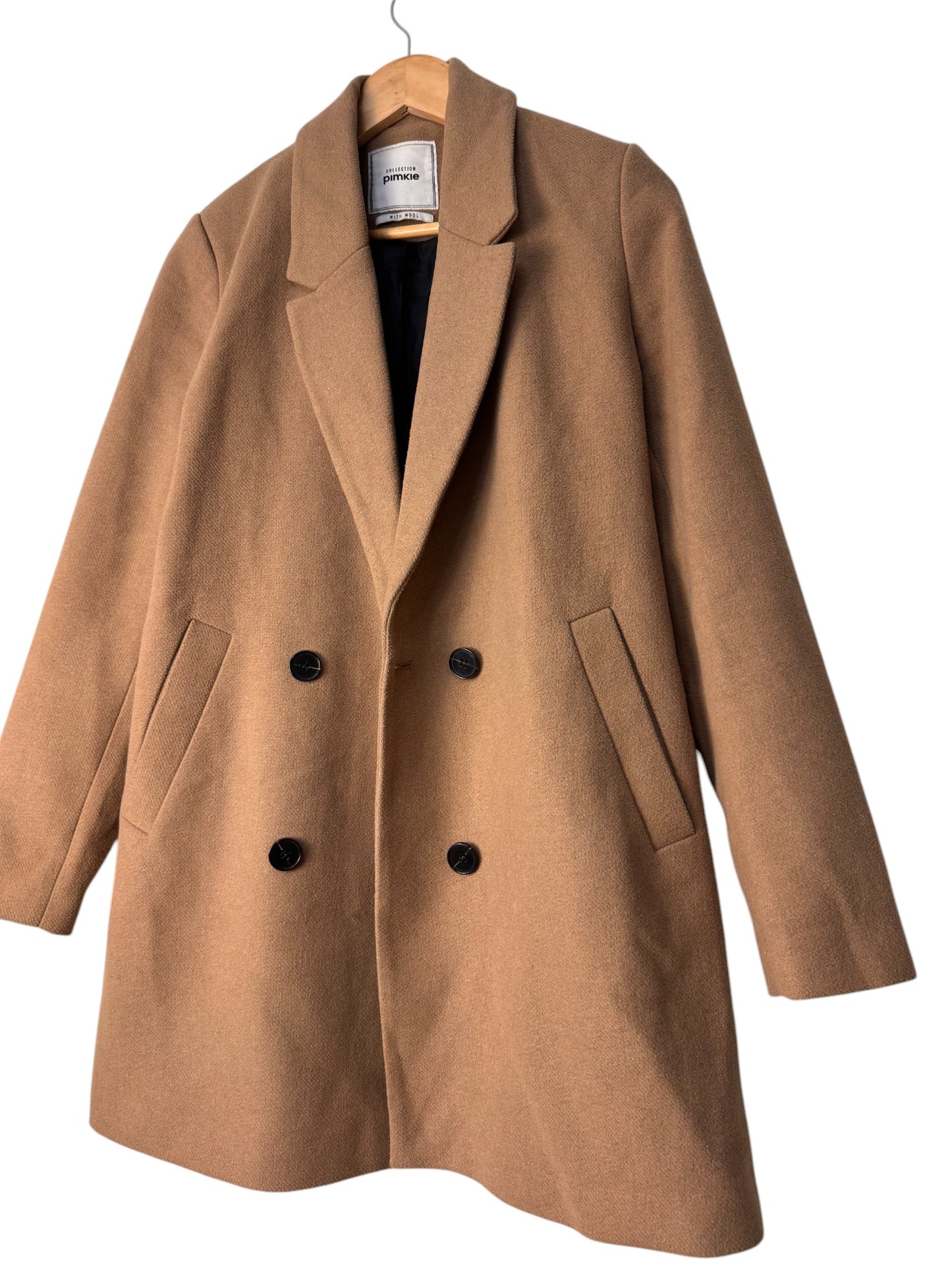 Pimkie Wool-Blend Camel Trench Coat