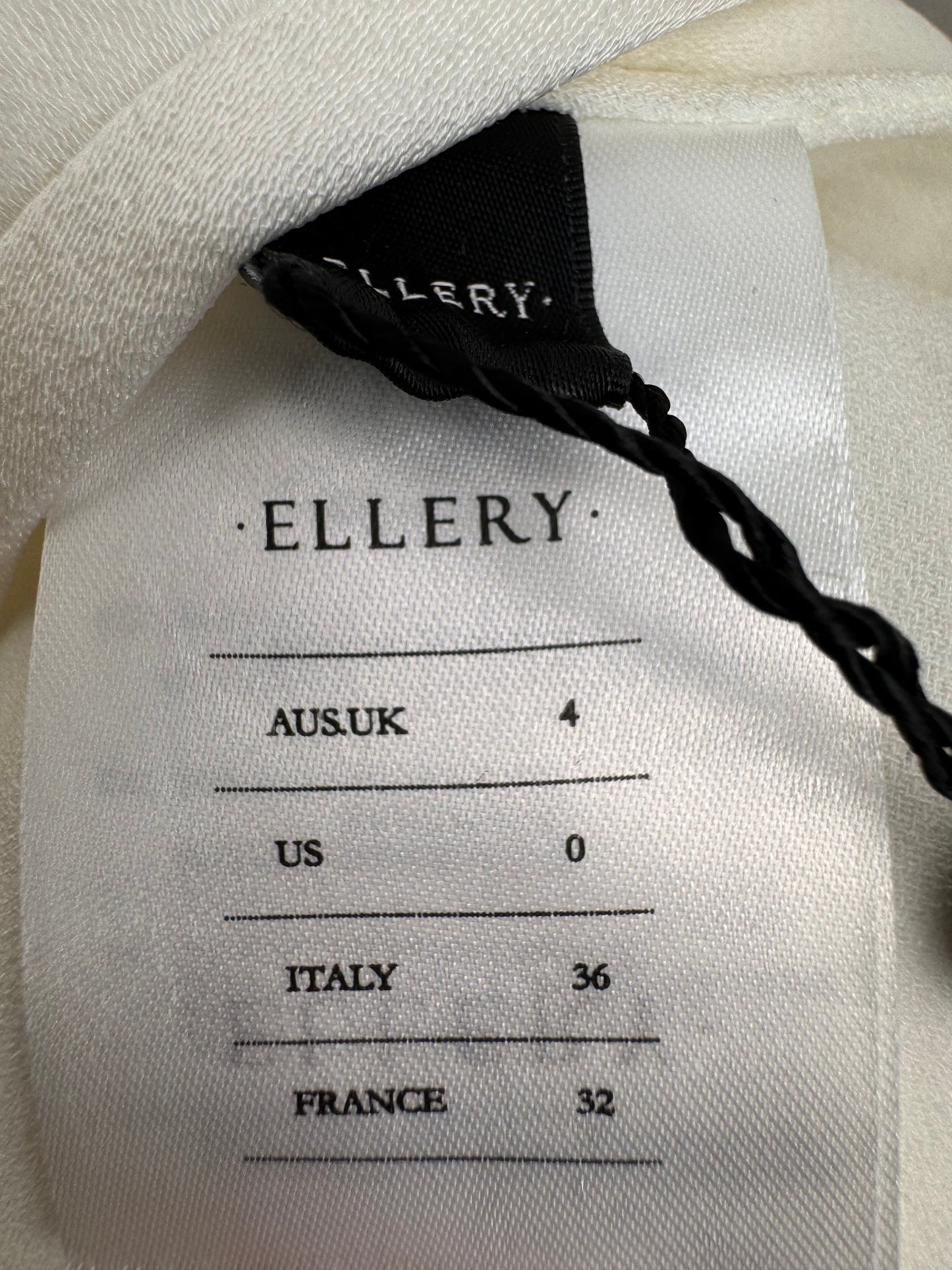 Ellery Chic White Tent Dress – Luxe with Statement Bell Tie Sleeves