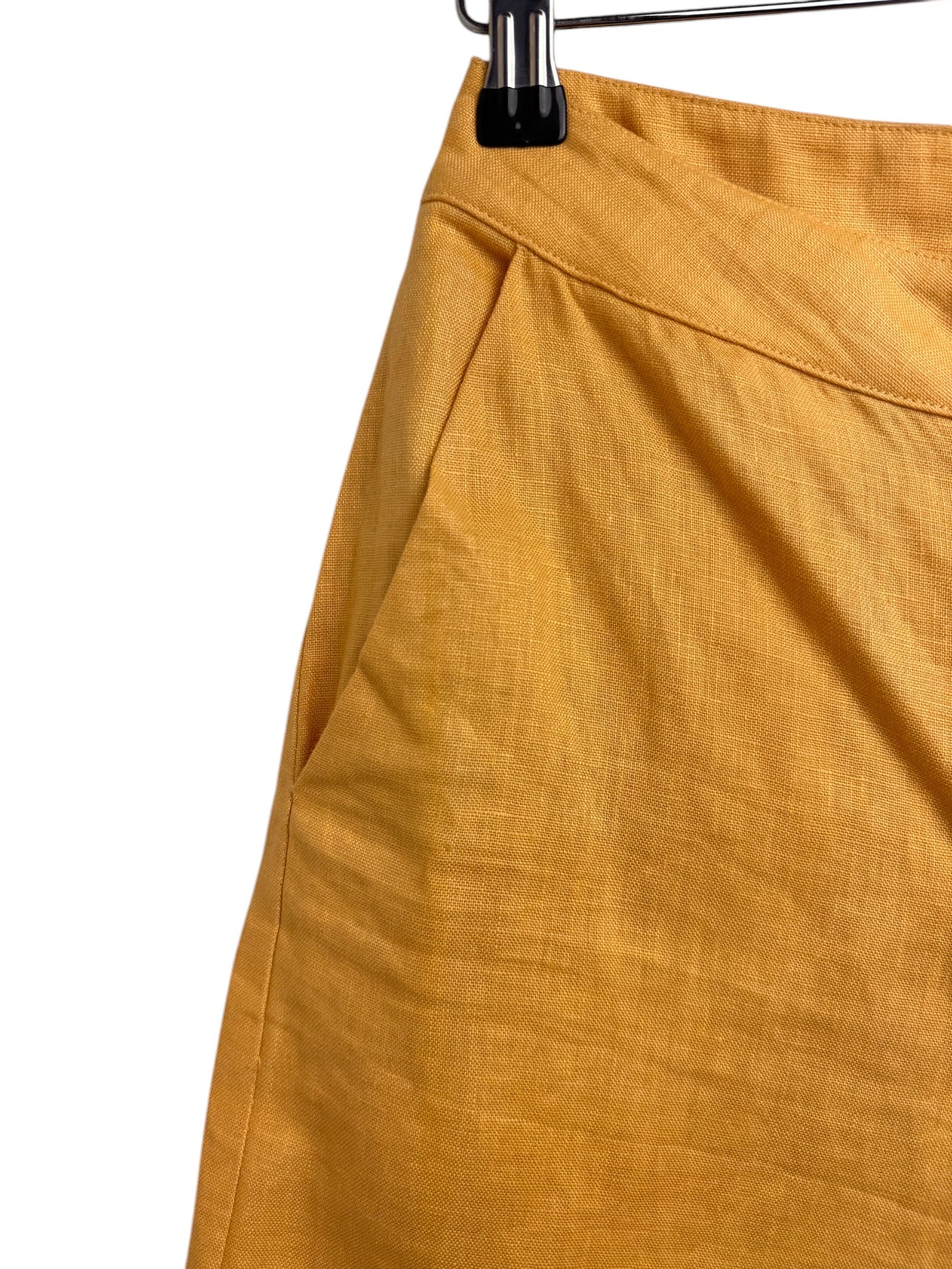 Versify Wide-Leg 100% Linen Scalloped Pants