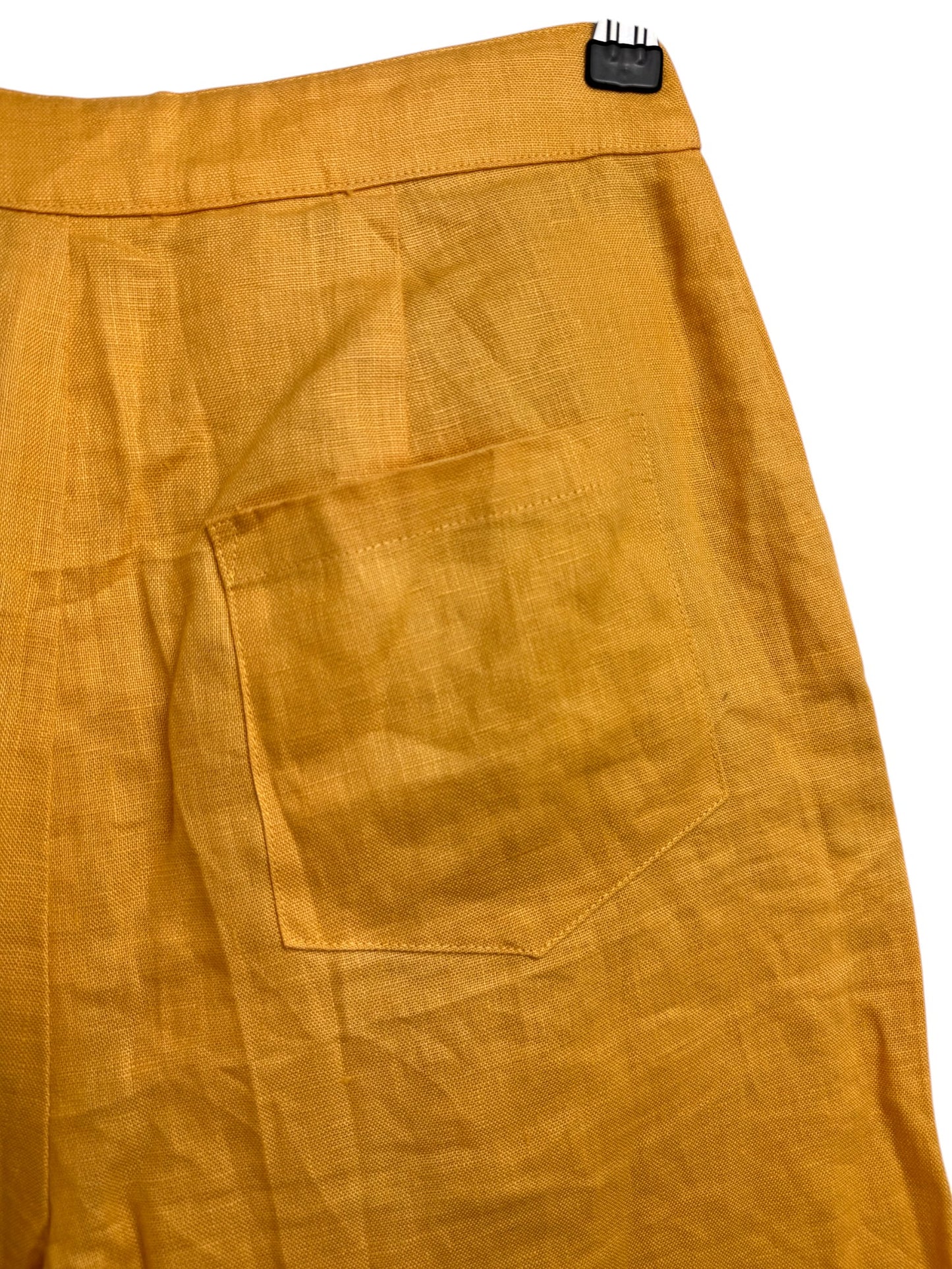 Versify Wide-Leg 100% Linen Scalloped Pants