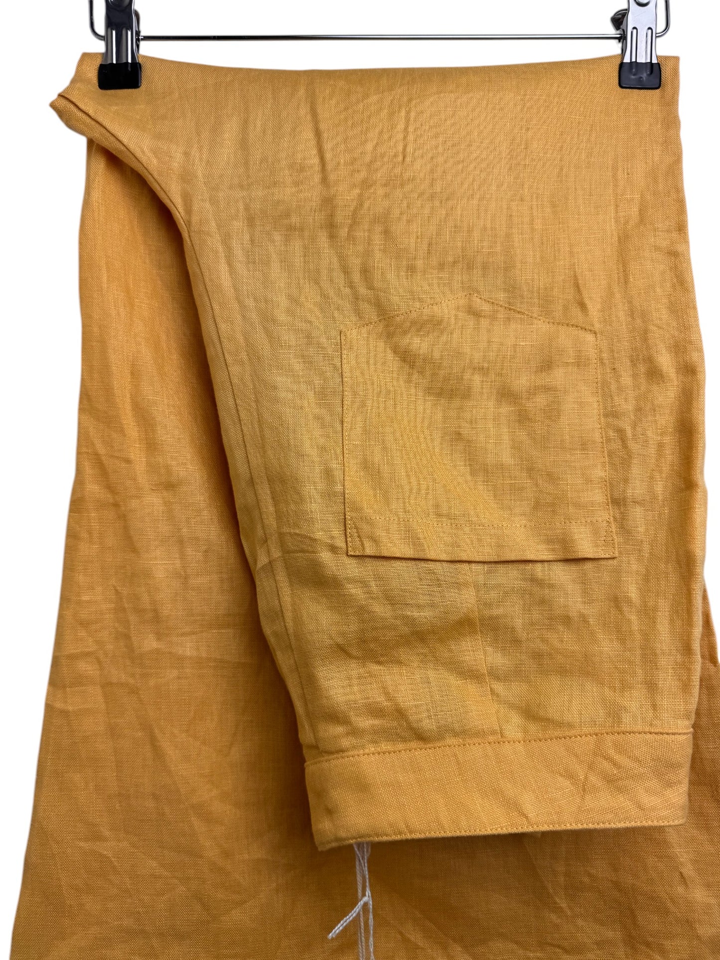 Versify Wide-Leg 100% Linen Scalloped Pants