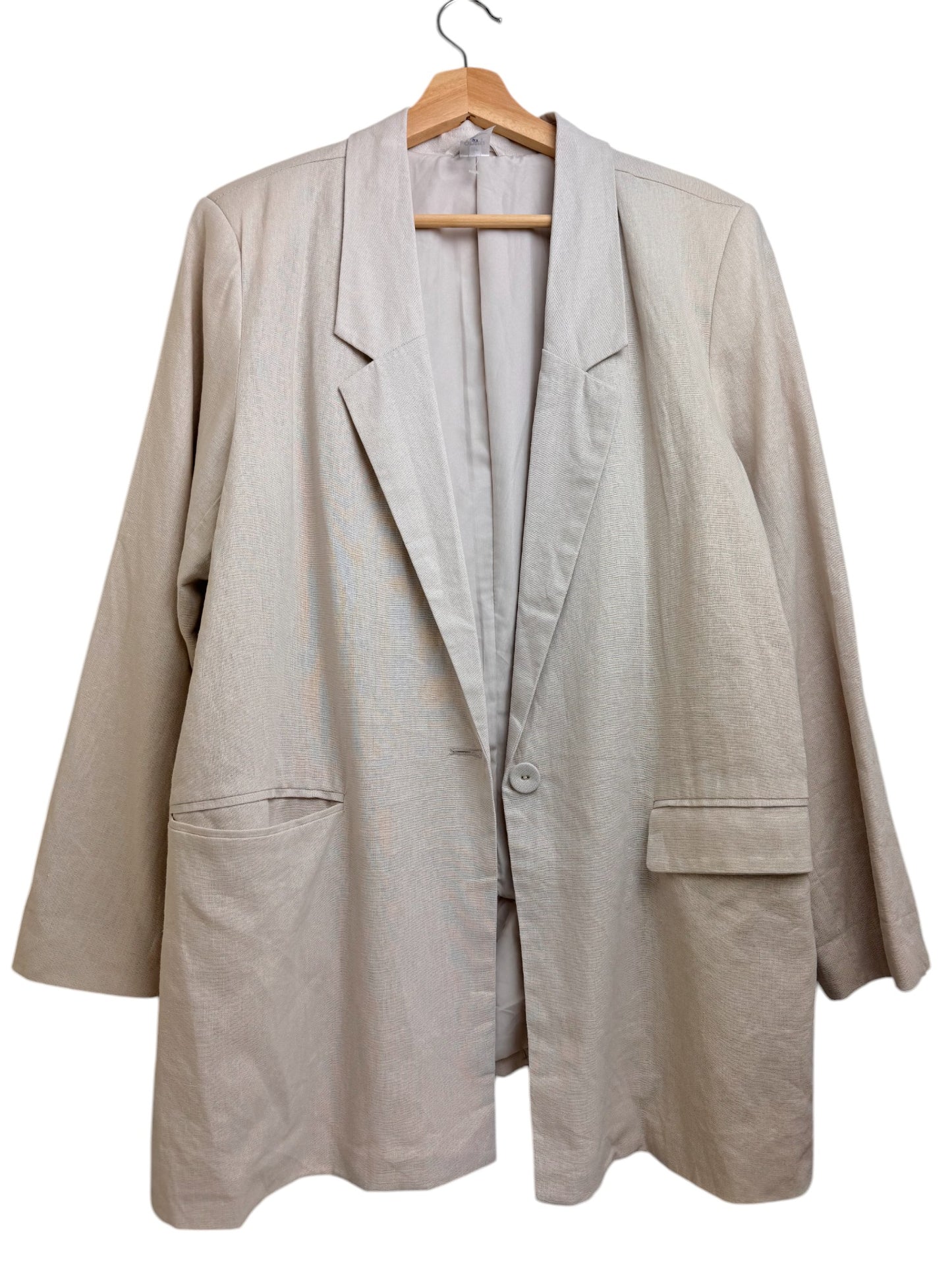 Anko Linen Blend Oversized Oat Blazer