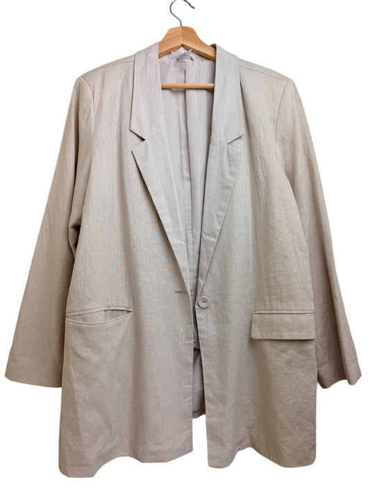 Anko Linen Blend Oversized Oat Blazer