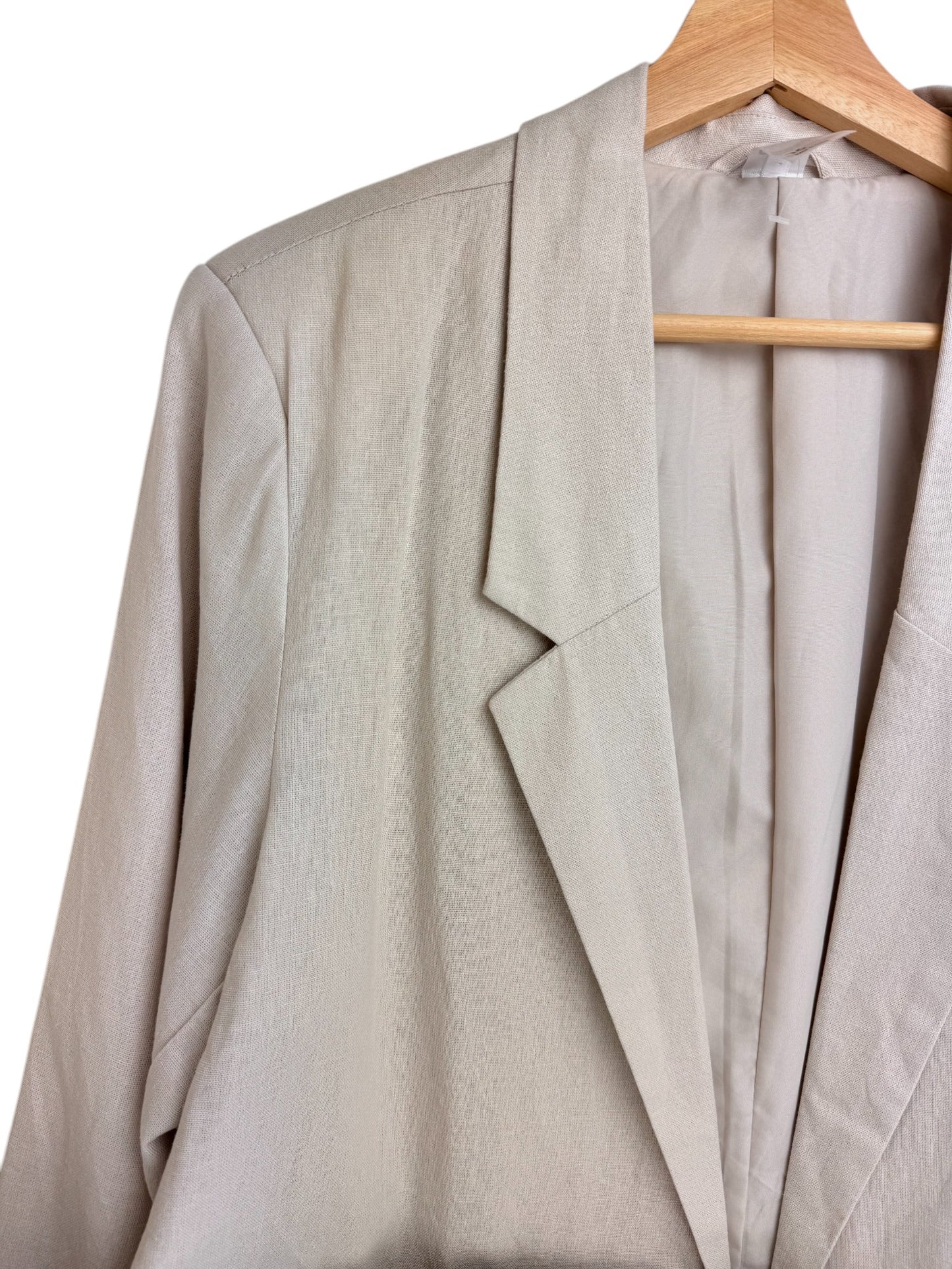 Anko Linen Blend Oversized Oat Blazer