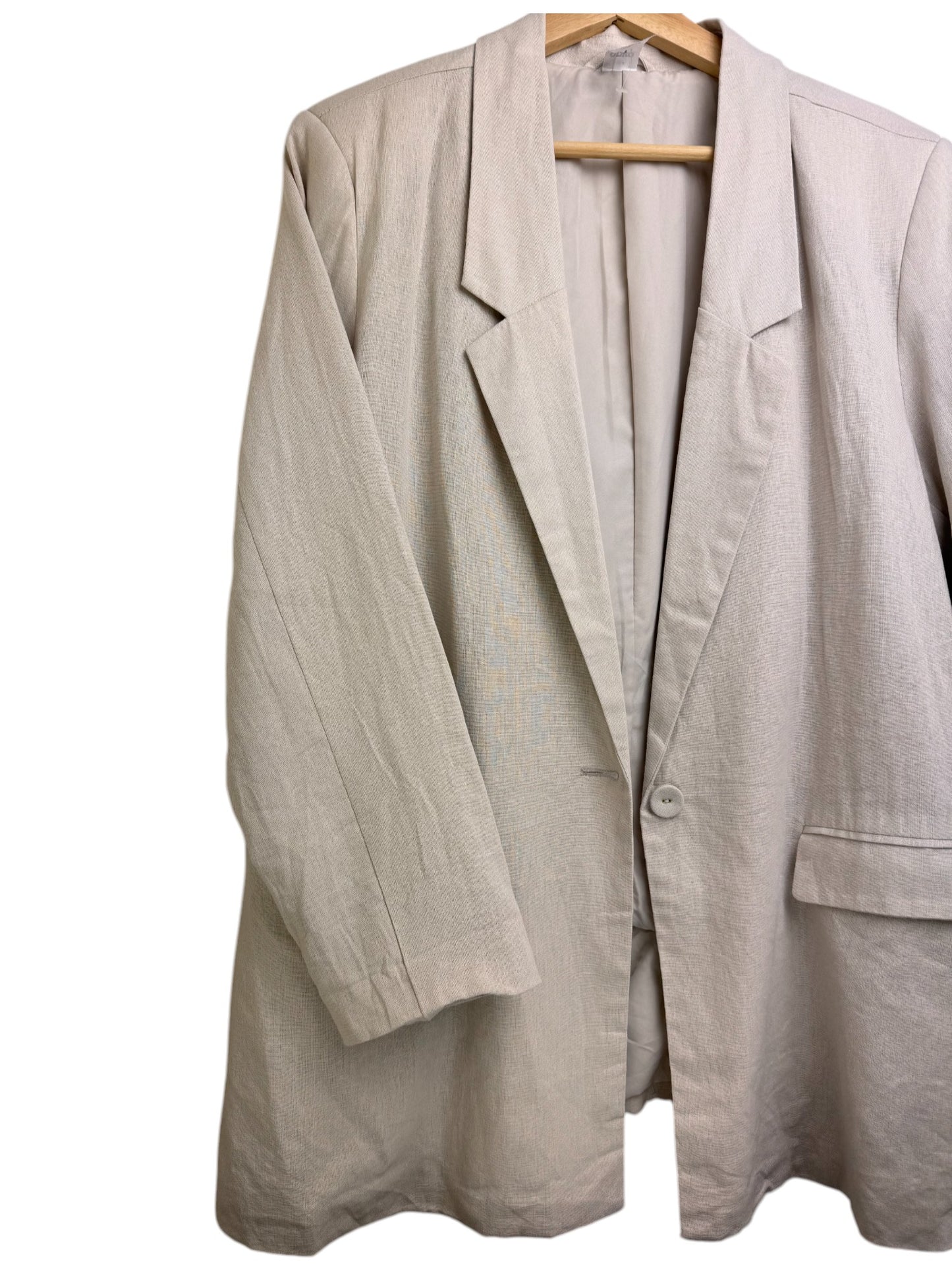 Anko Linen Blend Oversized Oat Blazer