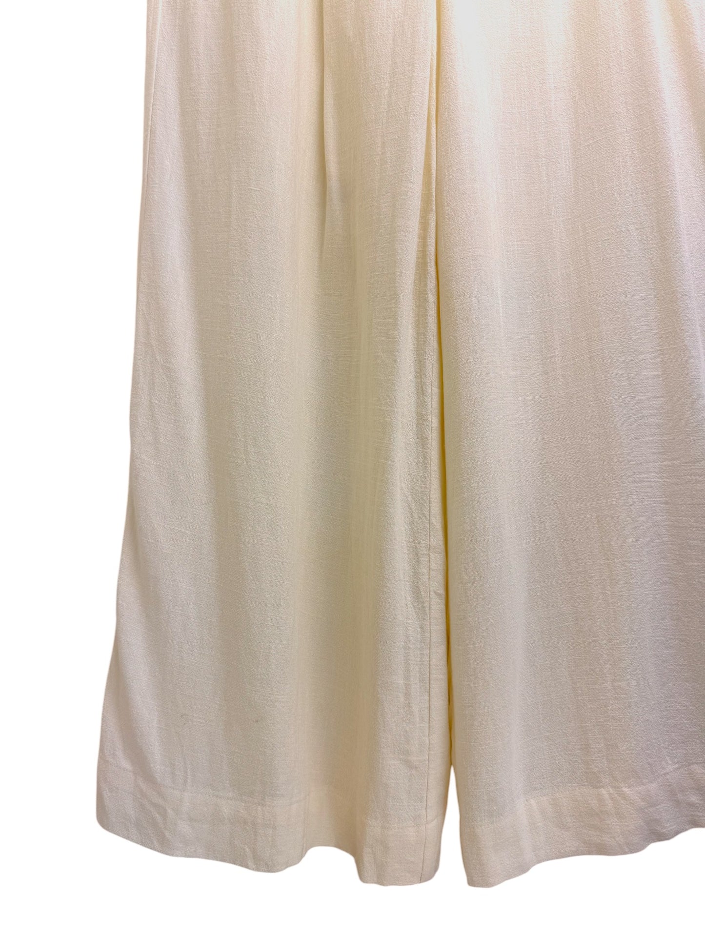 White Wide-Leg Beach Pants