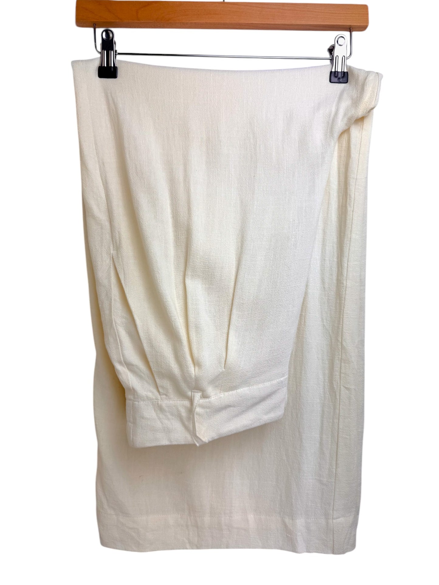 White Wide-Leg Beach Pants