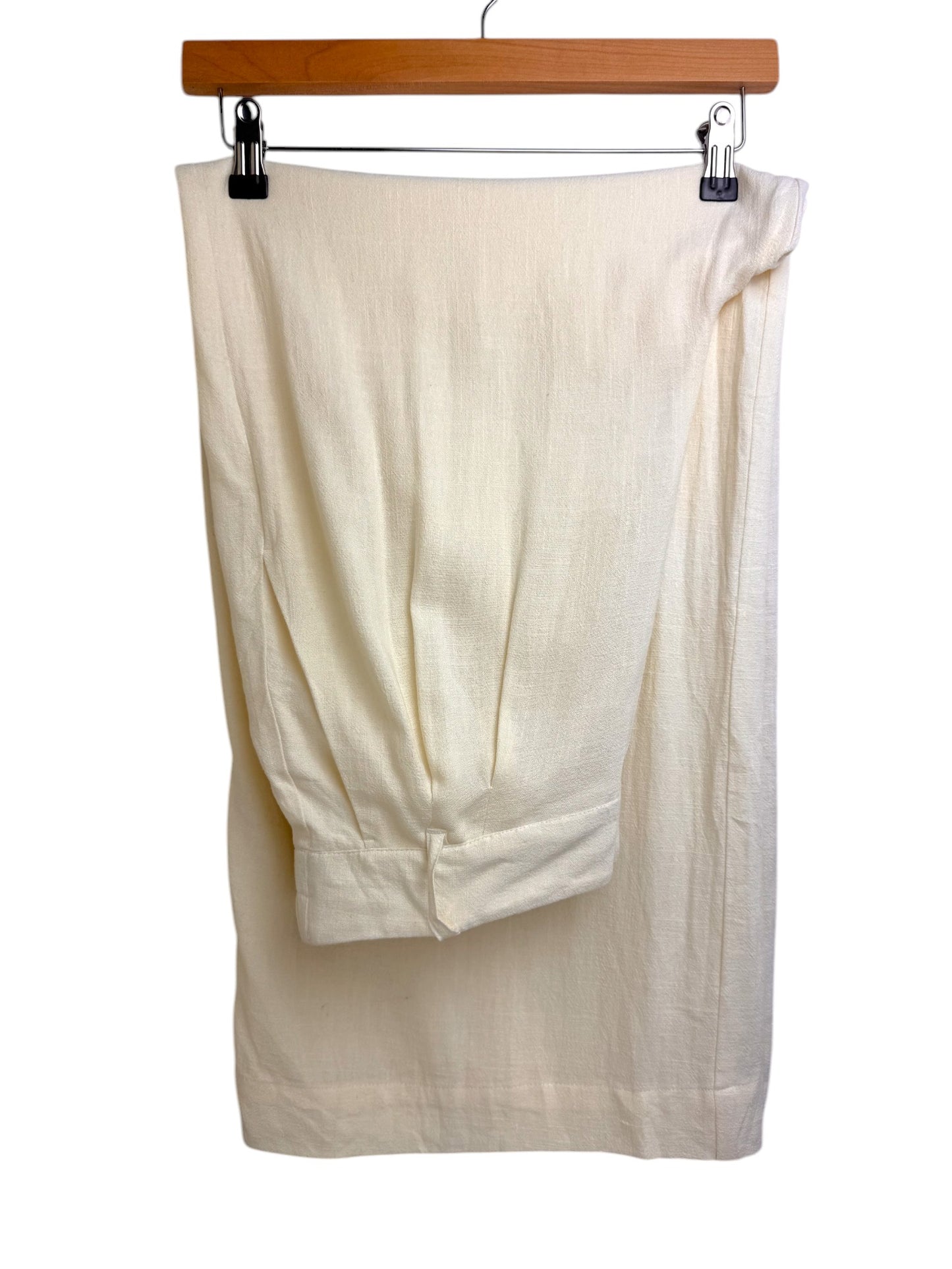 White Wide-Leg Beach Pants